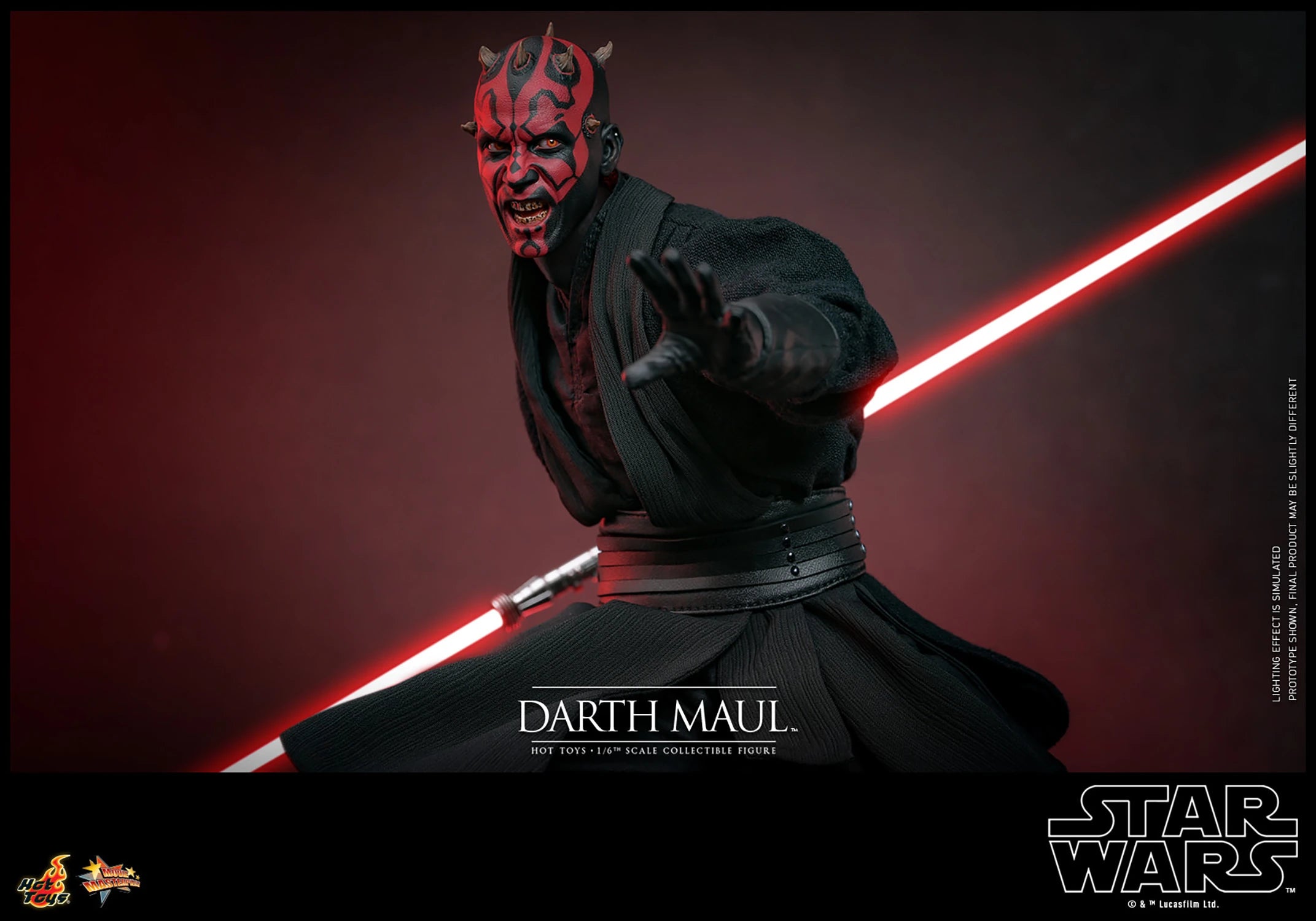 Hot Toys 1/6th Scale Collectible Action Figure of Darth Maul from Star Wars: The Phantom Menace