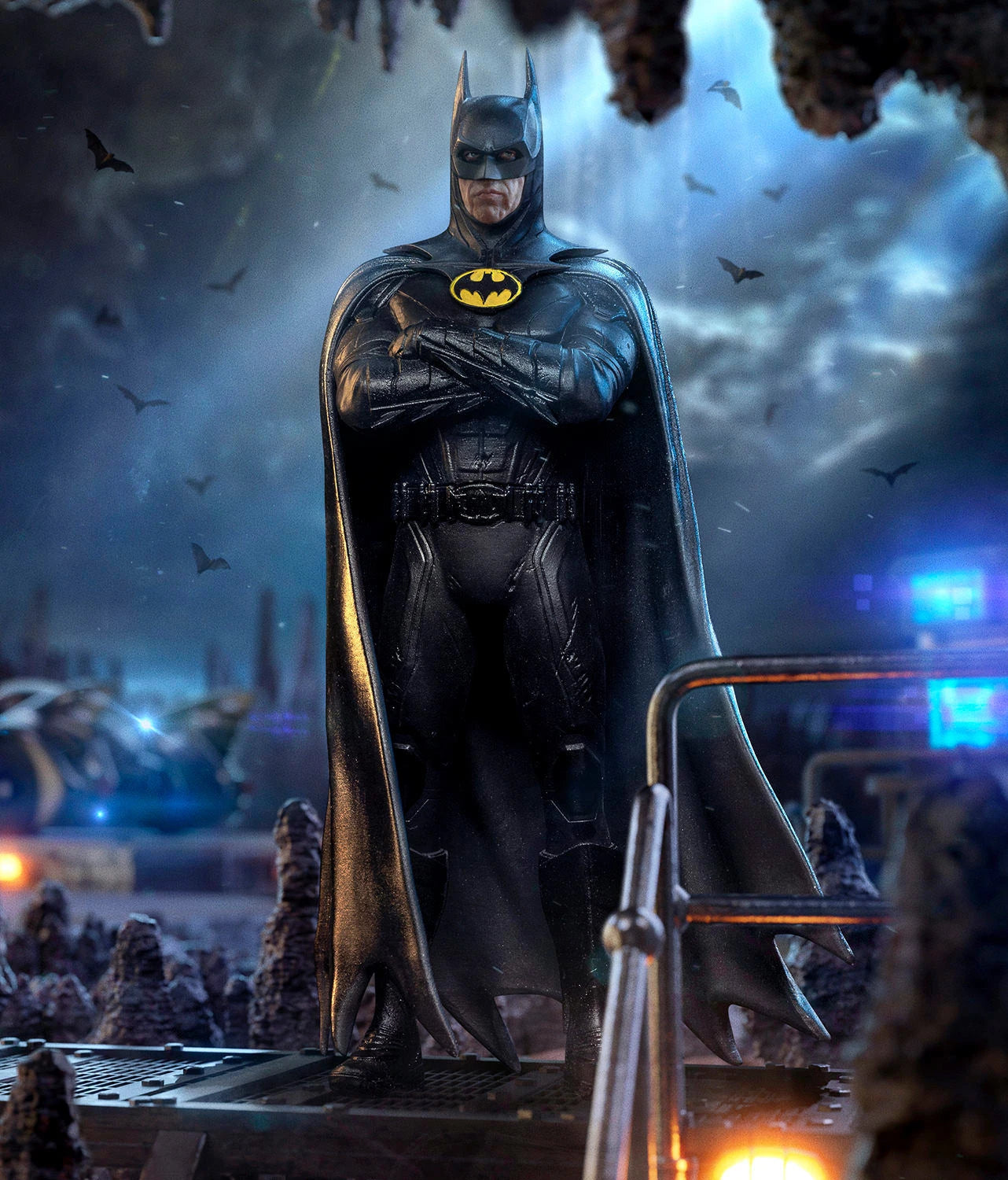 Iron Studios 1/10 Art Scale Limited Edition Michael Keaton Batman Statue from The Flash Movie