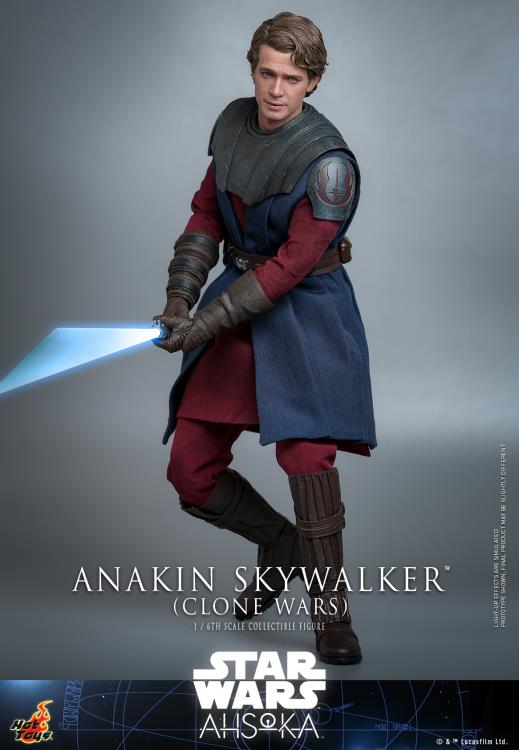 Hot Toys 1/6 Scale Clone Wars Era Anakin Skywalker Collectible Figure
