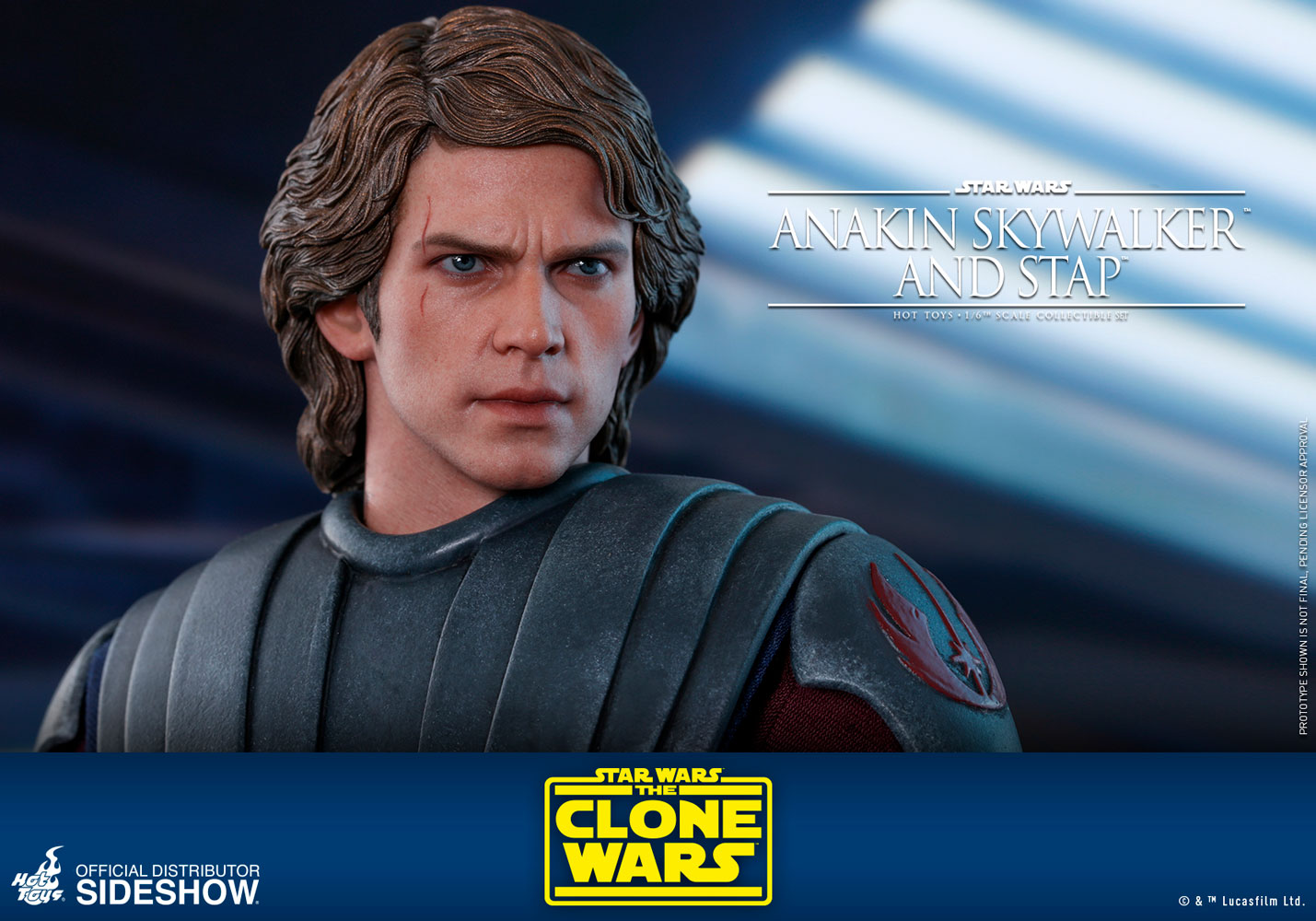 Hot Toys 1/6 Scale Star Wars The Clone Wars Anakin Skywalker & STAP Collectible Set