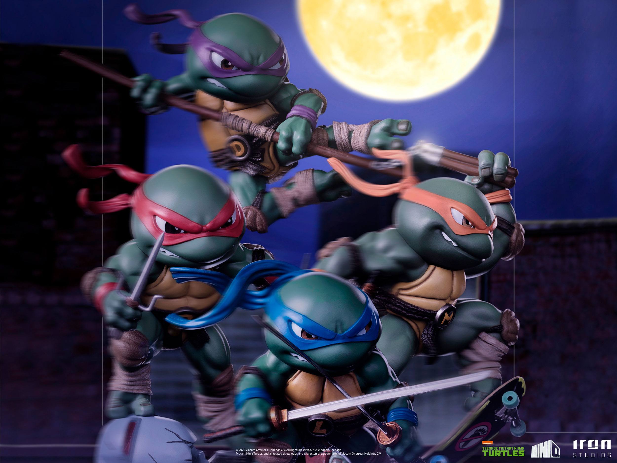 Iron Studios MiniCo PVC Hand - painted Raphael Statue from Teenage Mutant Ninja Turtles