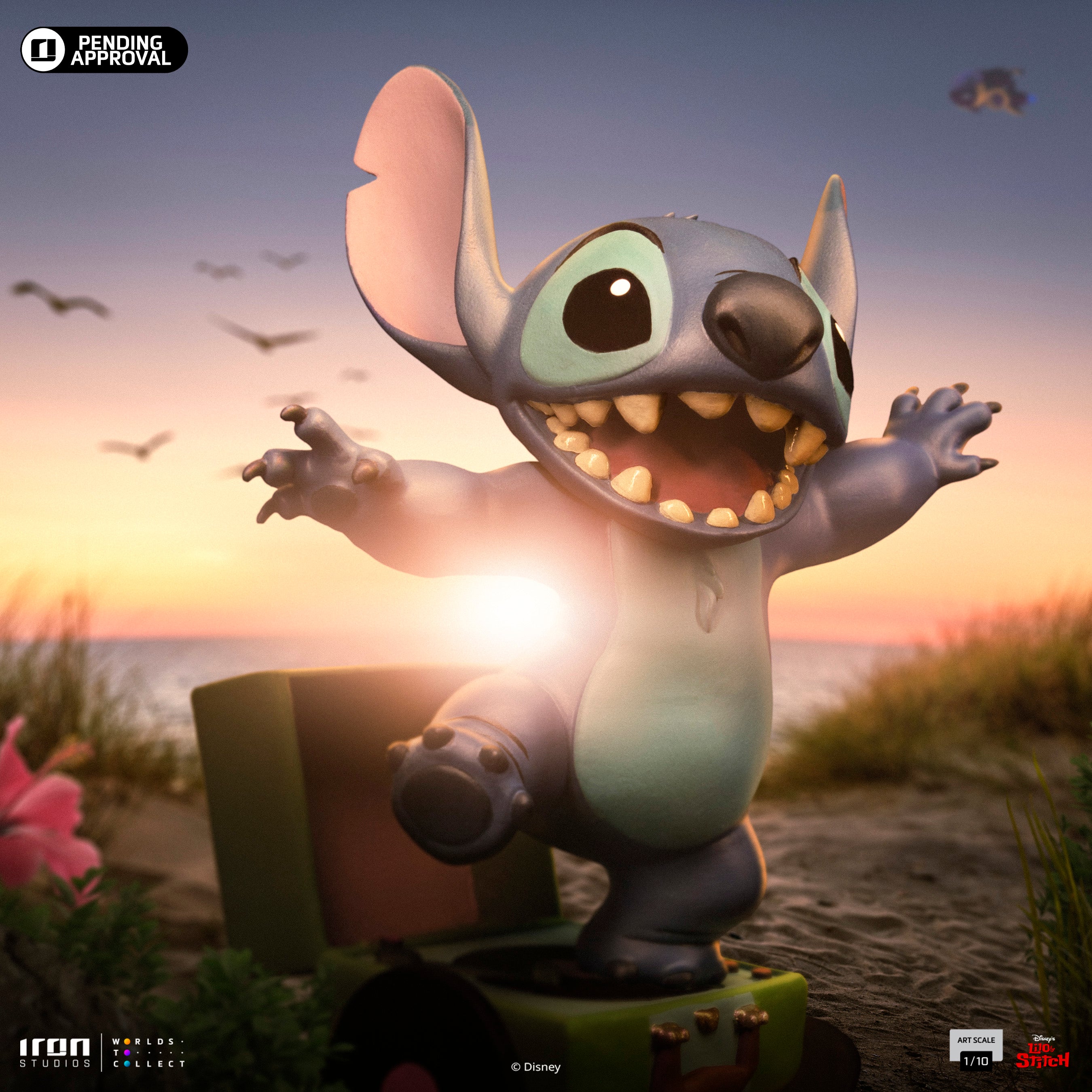 Iron Studios Limited Edition 1/10 Art Scale Stitch Statue from Lilo & Stitch