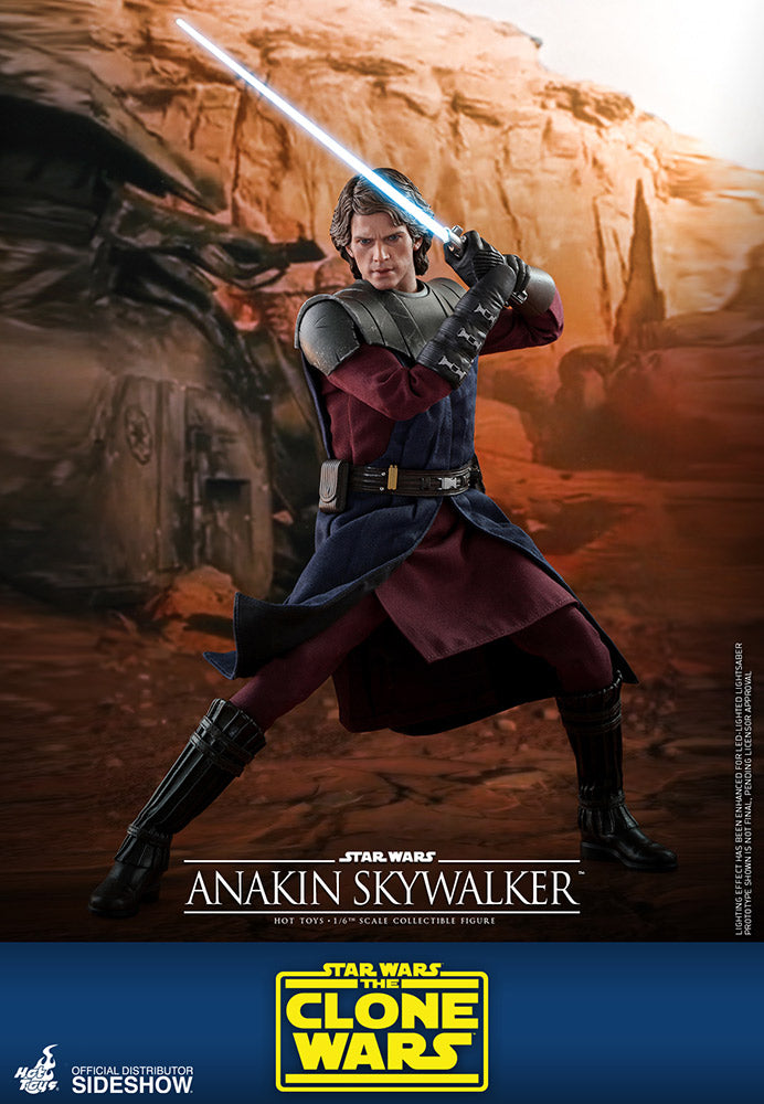 Hot Toys 1/6 Scale Star Wars The Clone Wars Anakin Skywalker Action Figure