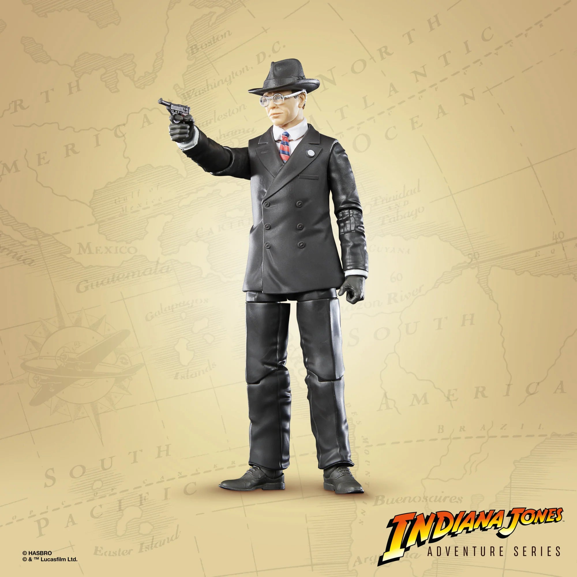 Indiana Jones Adventure Series Highly Detailed 6-Inch Major Arnold Toht Action Figure for Kids and Collectors