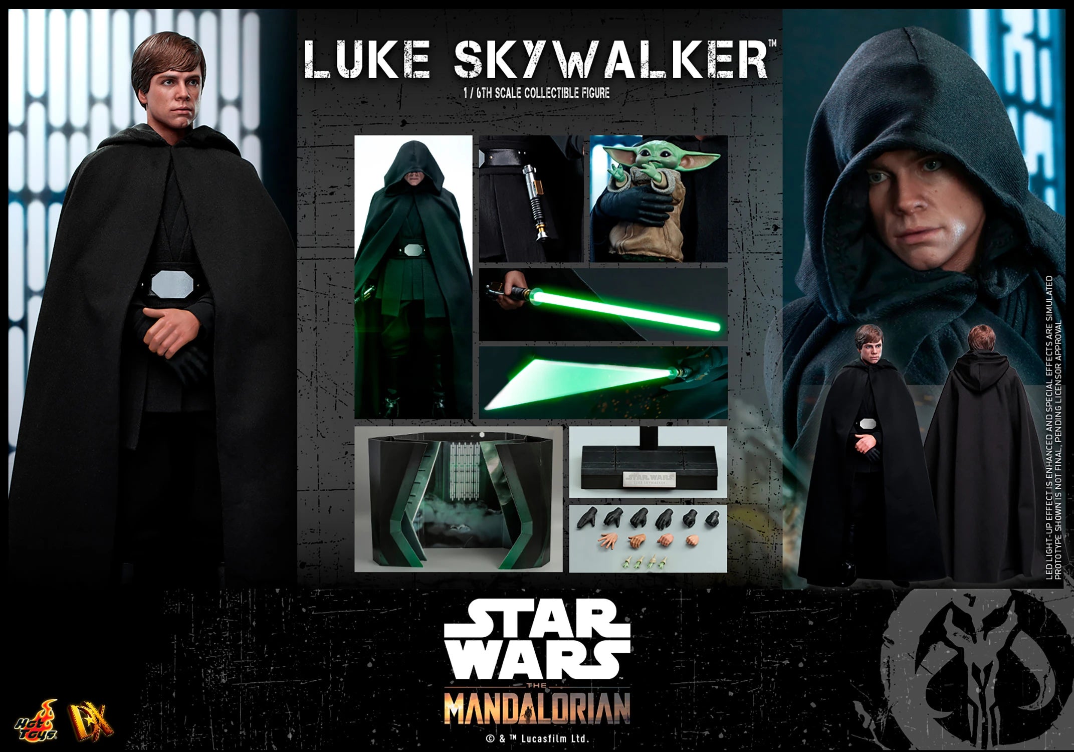 Hot Toys 1/6th Scale Collectible Luke Skywalker Jedi Knight Action Figure