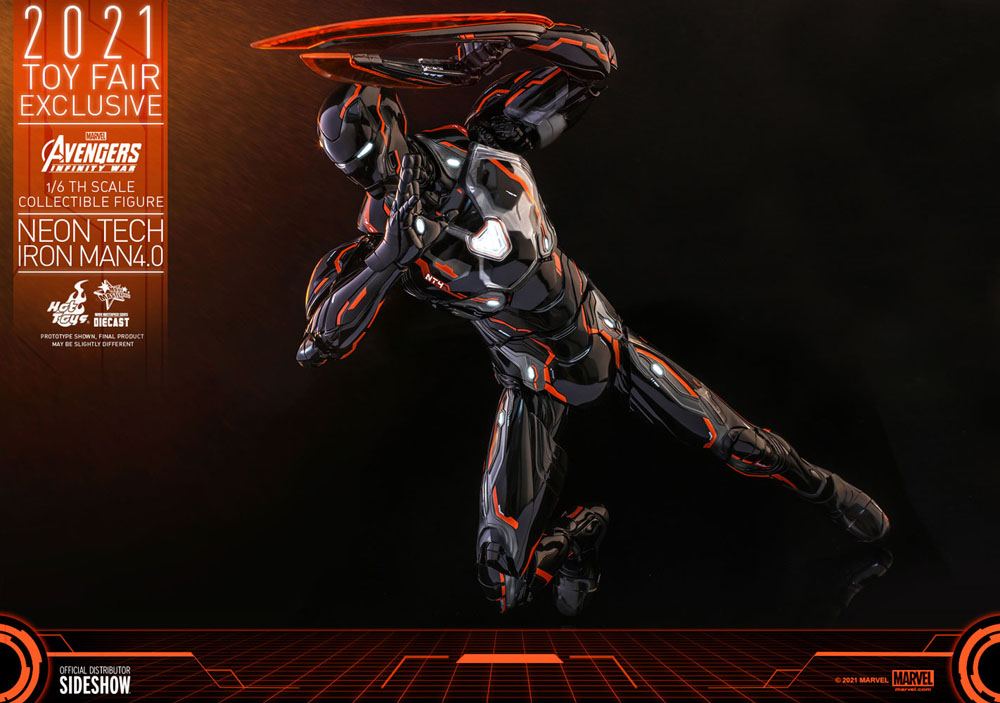 Hot Toys 1/6 Scale Marvel Iron Man Mark 50 Neon Tech Orange Edition