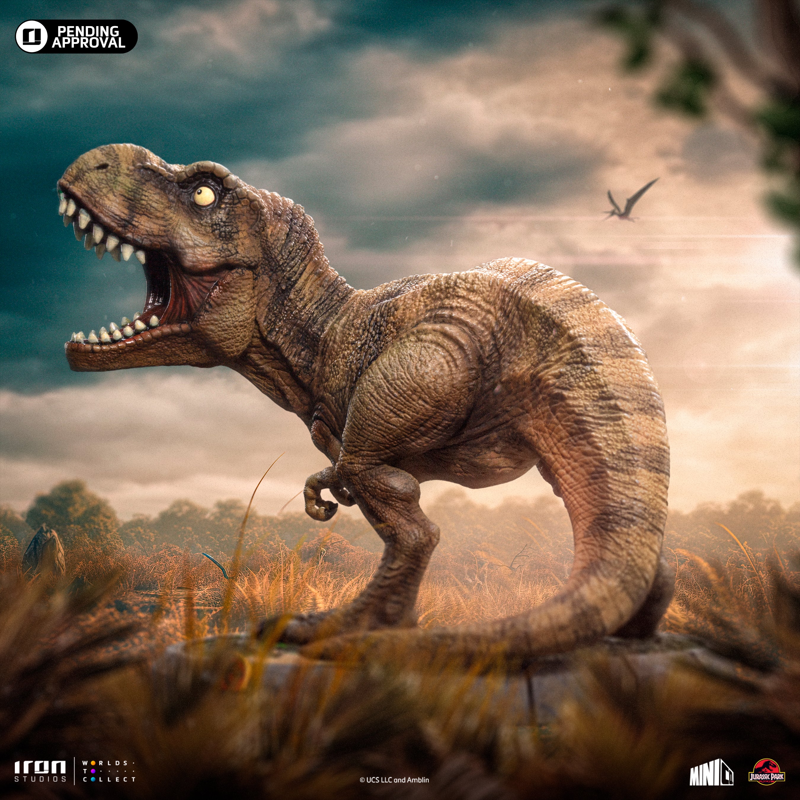 Iron Studios 30th Anniversary Stylized Jurassic Park MiniCo T-Rex Statue