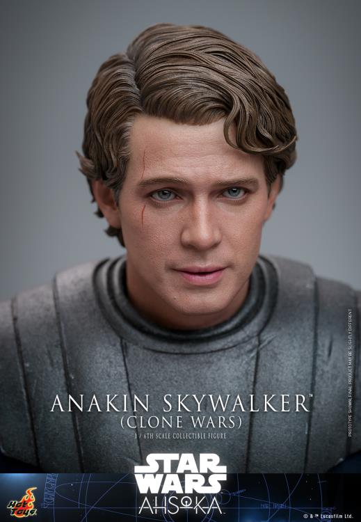 Hot Toys 1/6 Scale Clone Wars Era Anakin Skywalker Collectible Figure