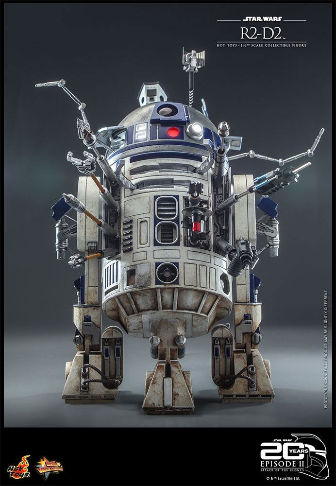 Hot Toys 20th Anniversary Collectible 1/6 Scale R2-D2 Figure from Star Wars Attack Of The Clones