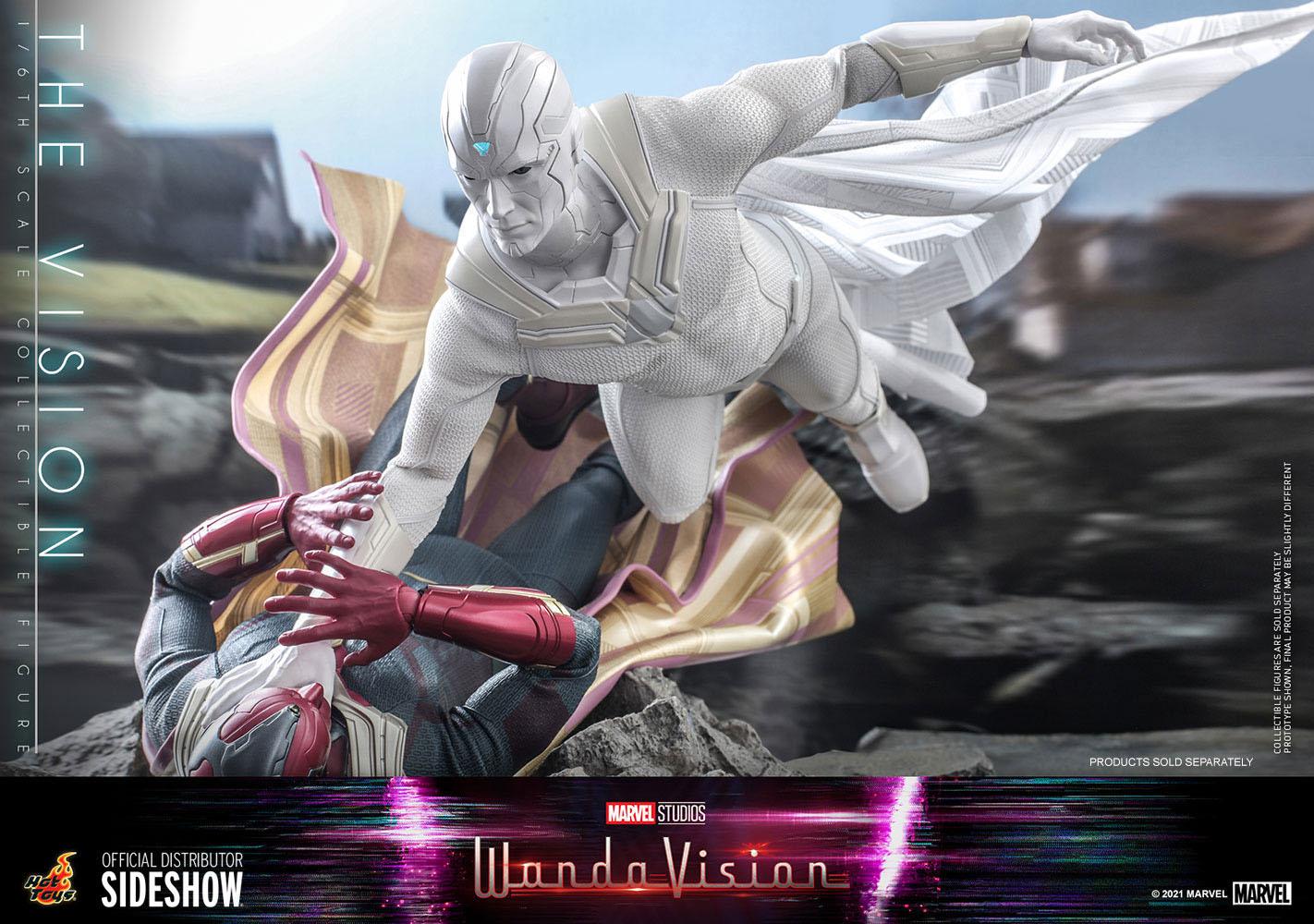 Hot Toys 1/6 Scale WandaVision Action Figure - All - White The Vision