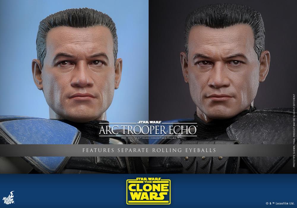 Hot Toys 1/6th Scale Collectible Star Wars The Clone Wars Action Figure - ARC Trooper Echo