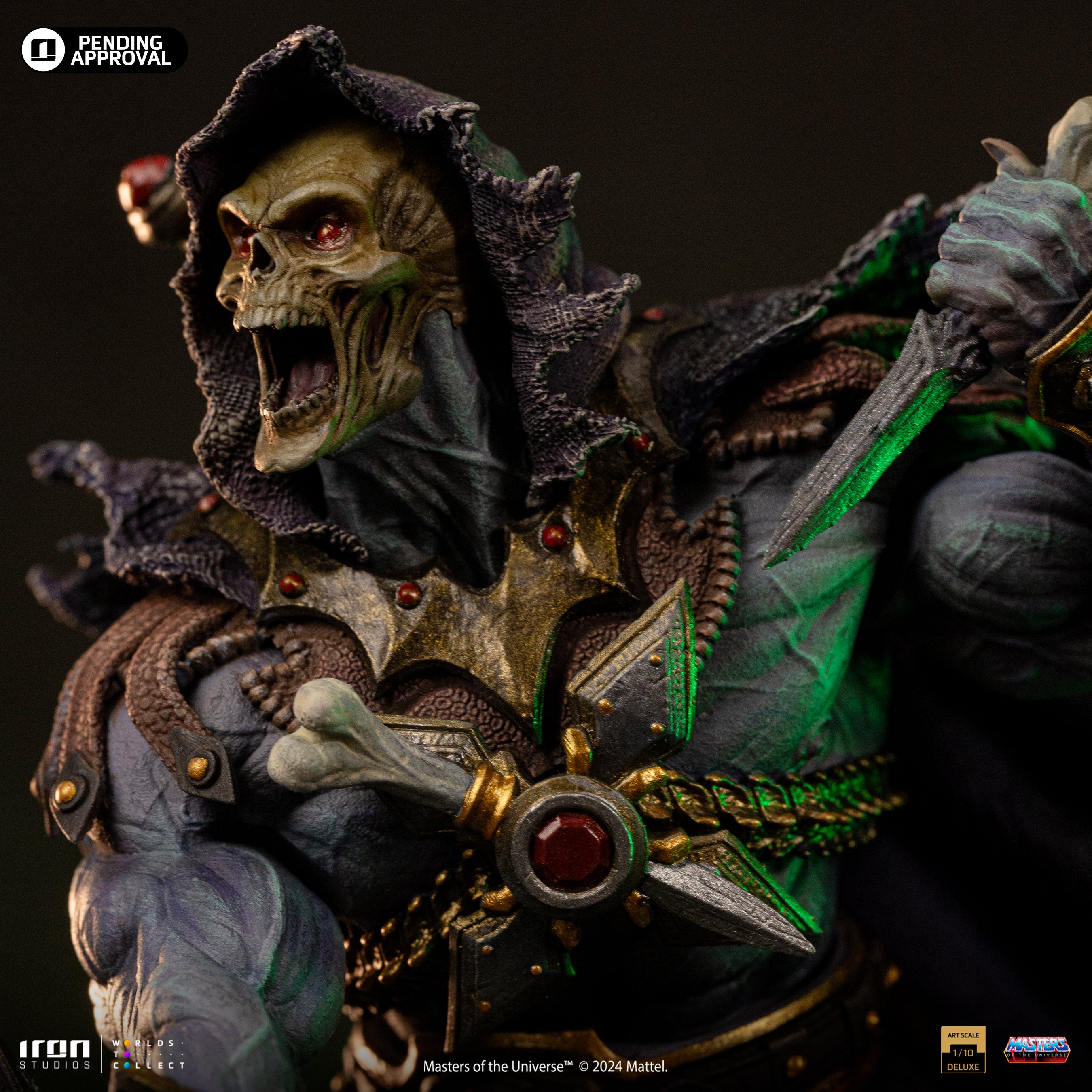 Limited Edition 1/10 Deluxe Art Scale Iron Studios Statue of Skeletor from Masters of the Universe Unleashed