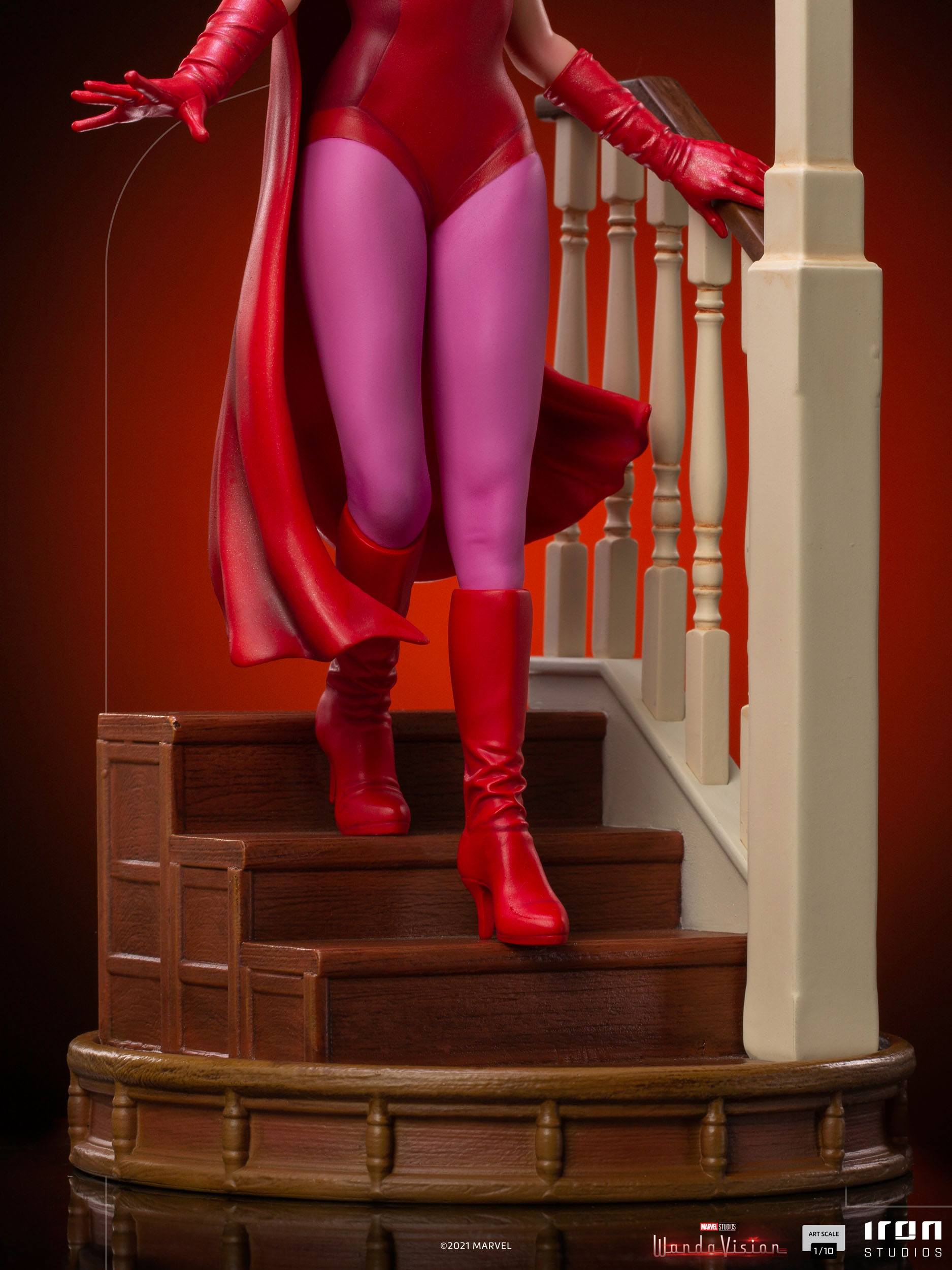 Iron Studios 1/10 Art Scale Collectible Statue of Wanda Maximoff in WandaVision - Halloween Version