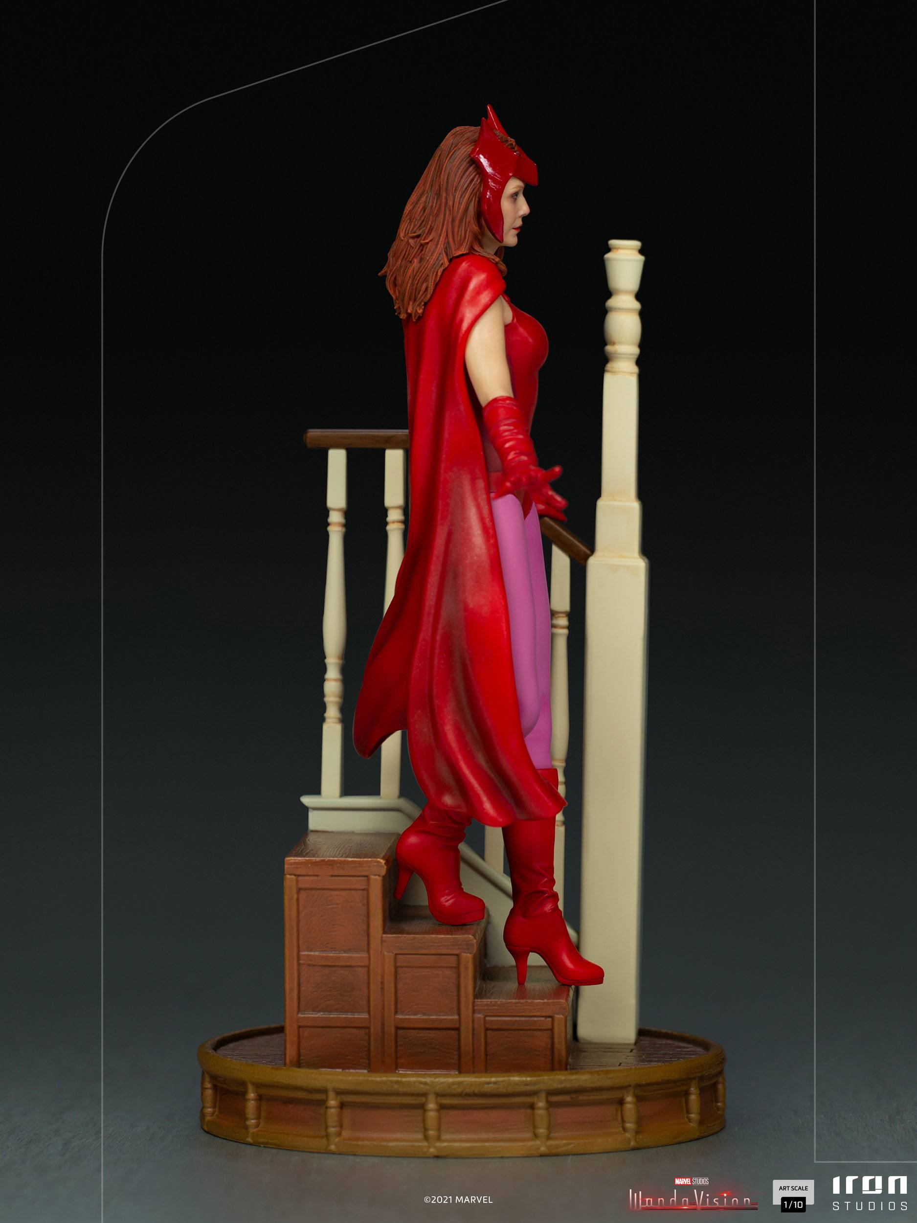 Iron Studios 1/10 Art Scale Collectible Statue of Wanda Maximoff in WandaVision - Halloween Version