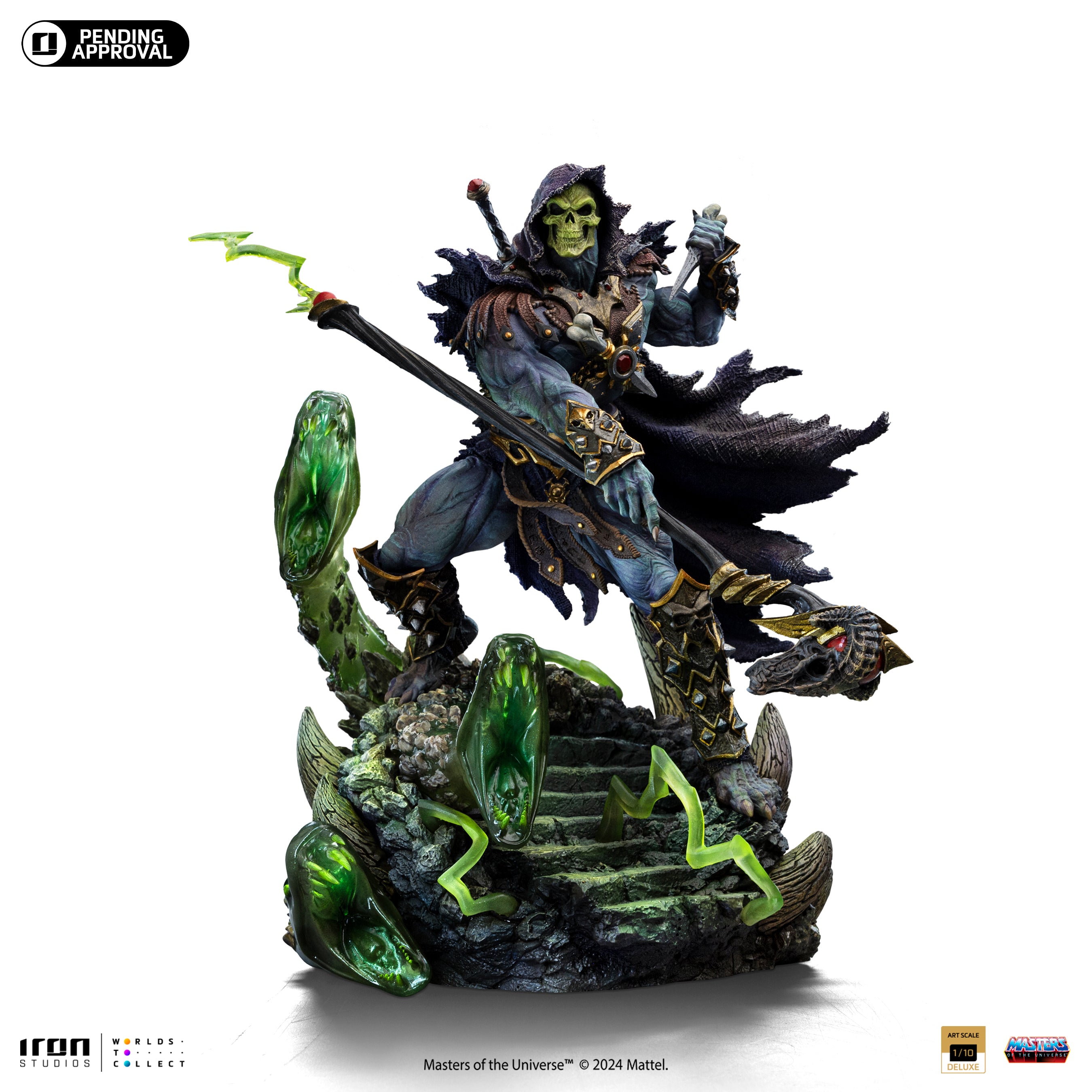 Limited Edition 1/10 Deluxe Art Scale Iron Studios Statue of Skeletor from Masters of the Universe Unleashed