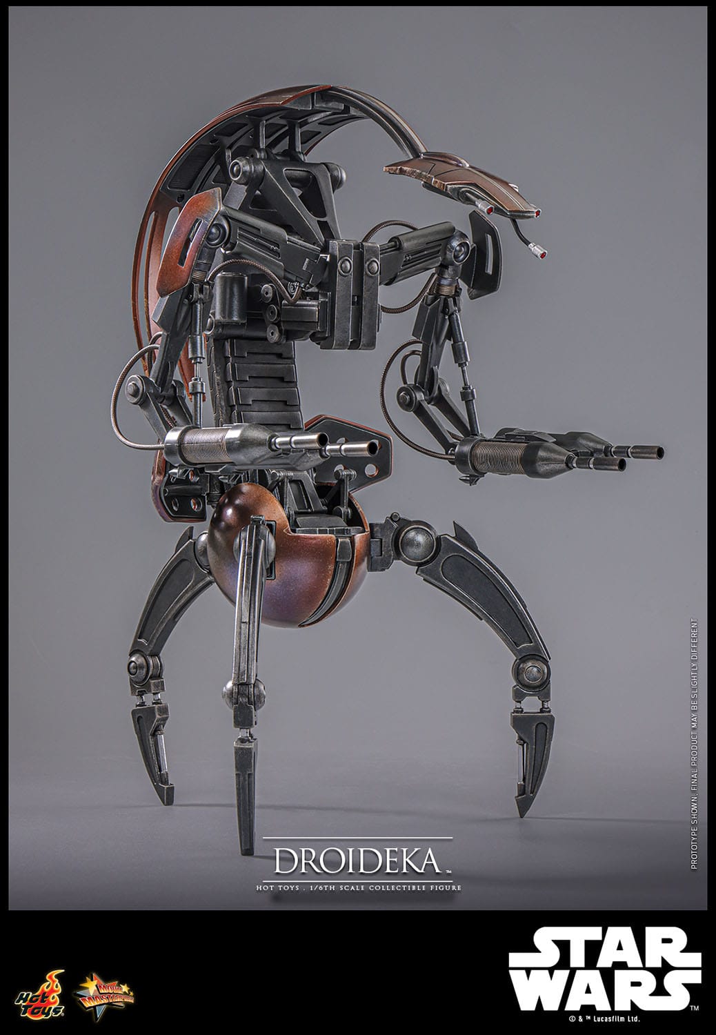 Hot Toys 1/6th Scale Star Wars The Phantom Menace Destructive Droideka Figure