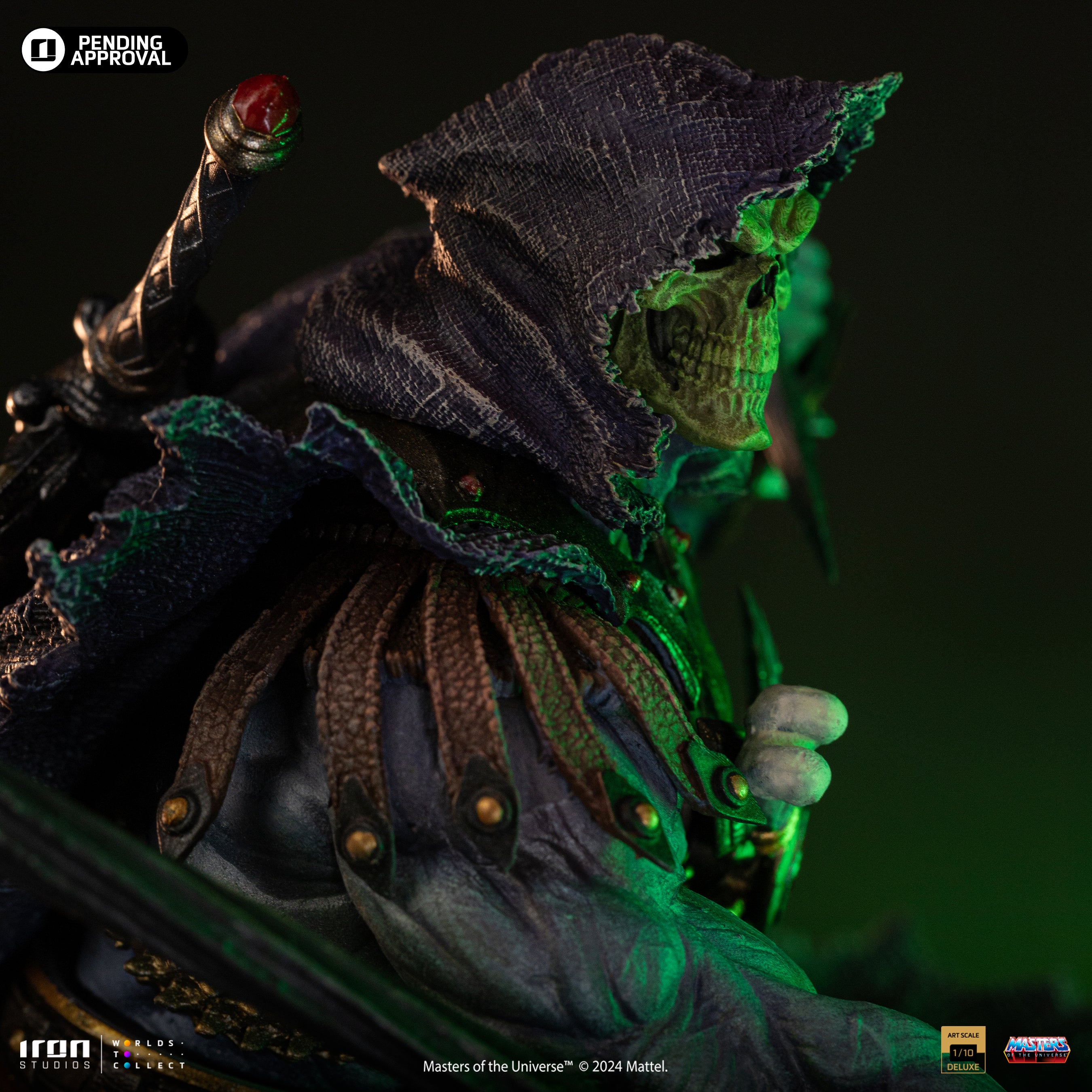 Limited Edition 1/10 Deluxe Art Scale Iron Studios Statue of Skeletor from Masters of the Universe Unleashed