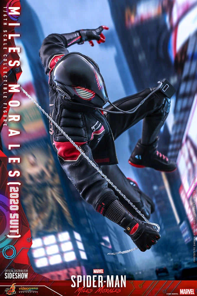 Hot Toys Collectible 1/6th Scale Action Figure of Miles Morales in 2020 Suit from Spider-Man Into the Spider-Verse