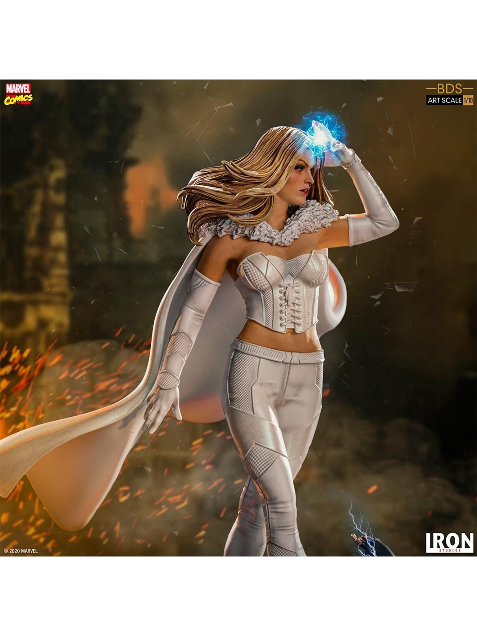 Iron Studios High - Quality 1/10 Scale Marvel Comics BDS Artistic Statue of Emma Frost, the White Queen