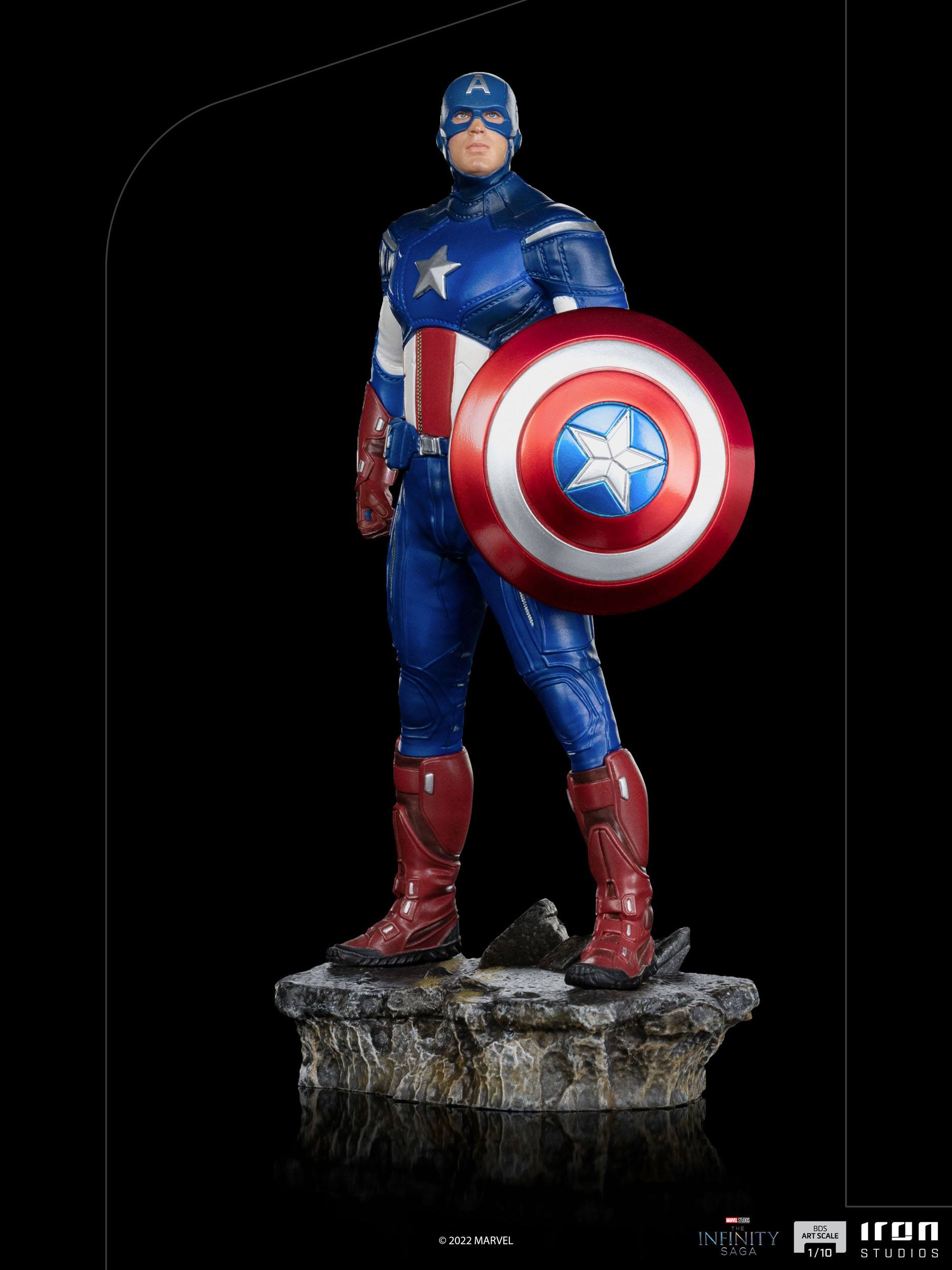 Iron Studios Marvel Avengers The Infinity Saga 1/10 Scale Artistic Statue Depicting Captain America in the Battle of New York