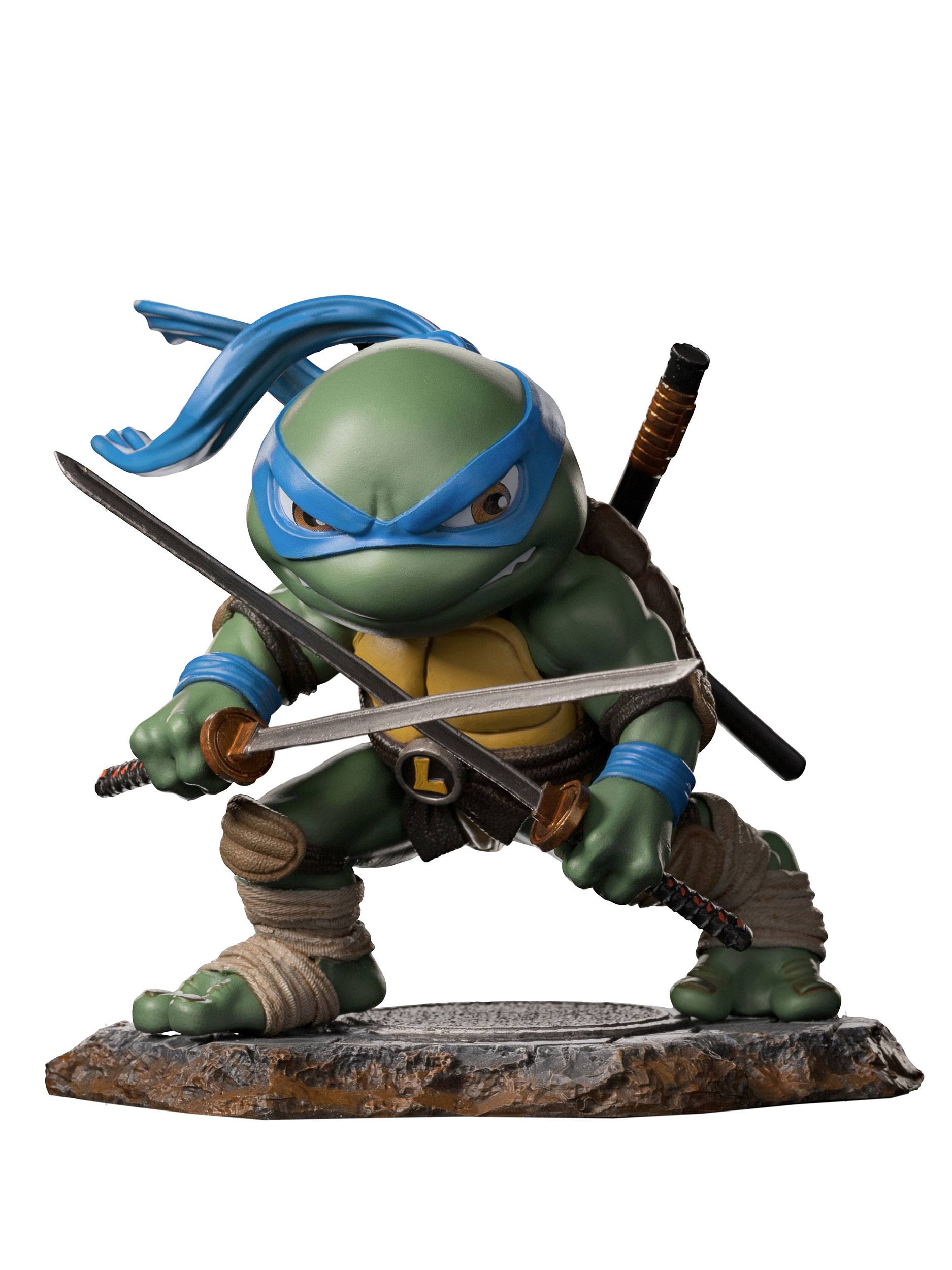 Iron Studios Mini Co. PVC Figure - Teenage Mutant Ninja Turtles' Brave Leader Leonardo