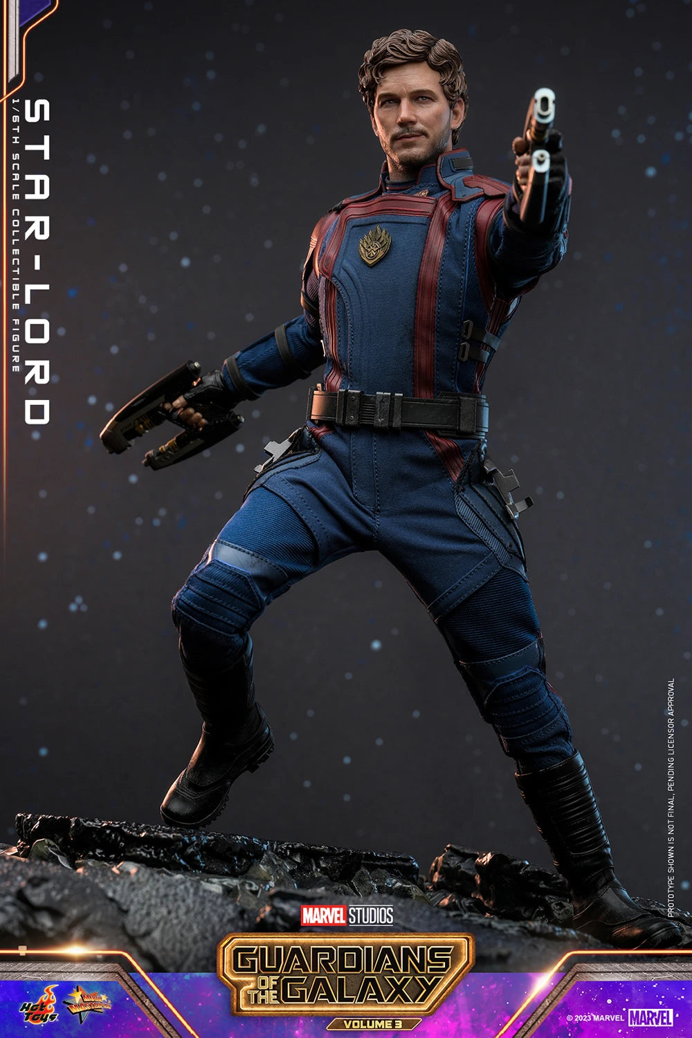 Hot Toys 1/6th Scale Collectible Figure of Star - Lord from Guardians of the Galaxy Vol. 3