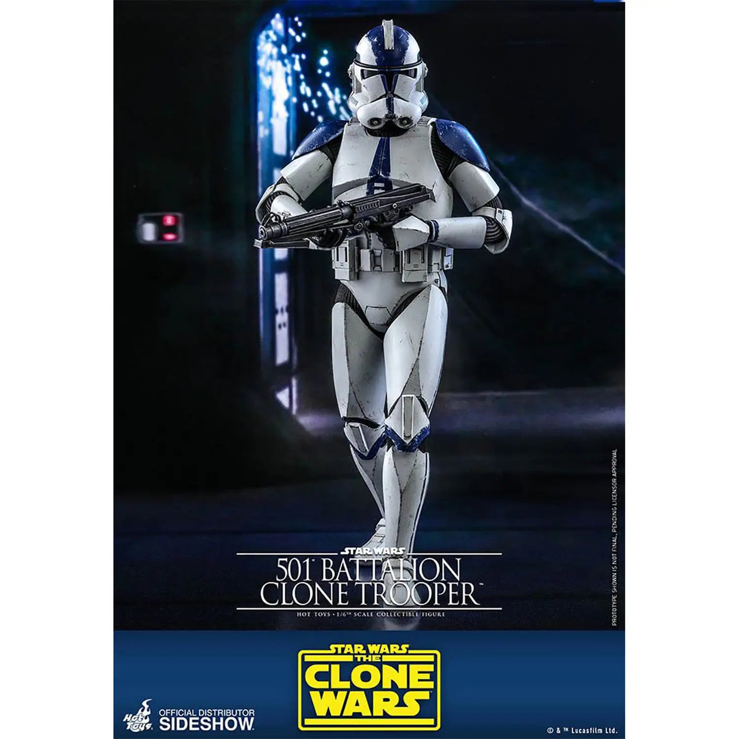 Hot Toys 1/6 Scale Action Figure Collectible - Star Wars The Clone Wars 501st Battalion Clone Trooper