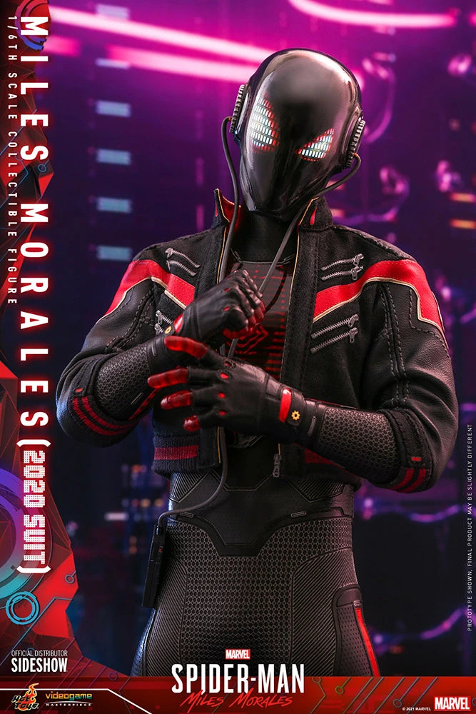 Hot Toys Collectible 1/6th Scale Action Figure of Miles Morales in 2020 Suit from Spider-Man Into the Spider-Verse