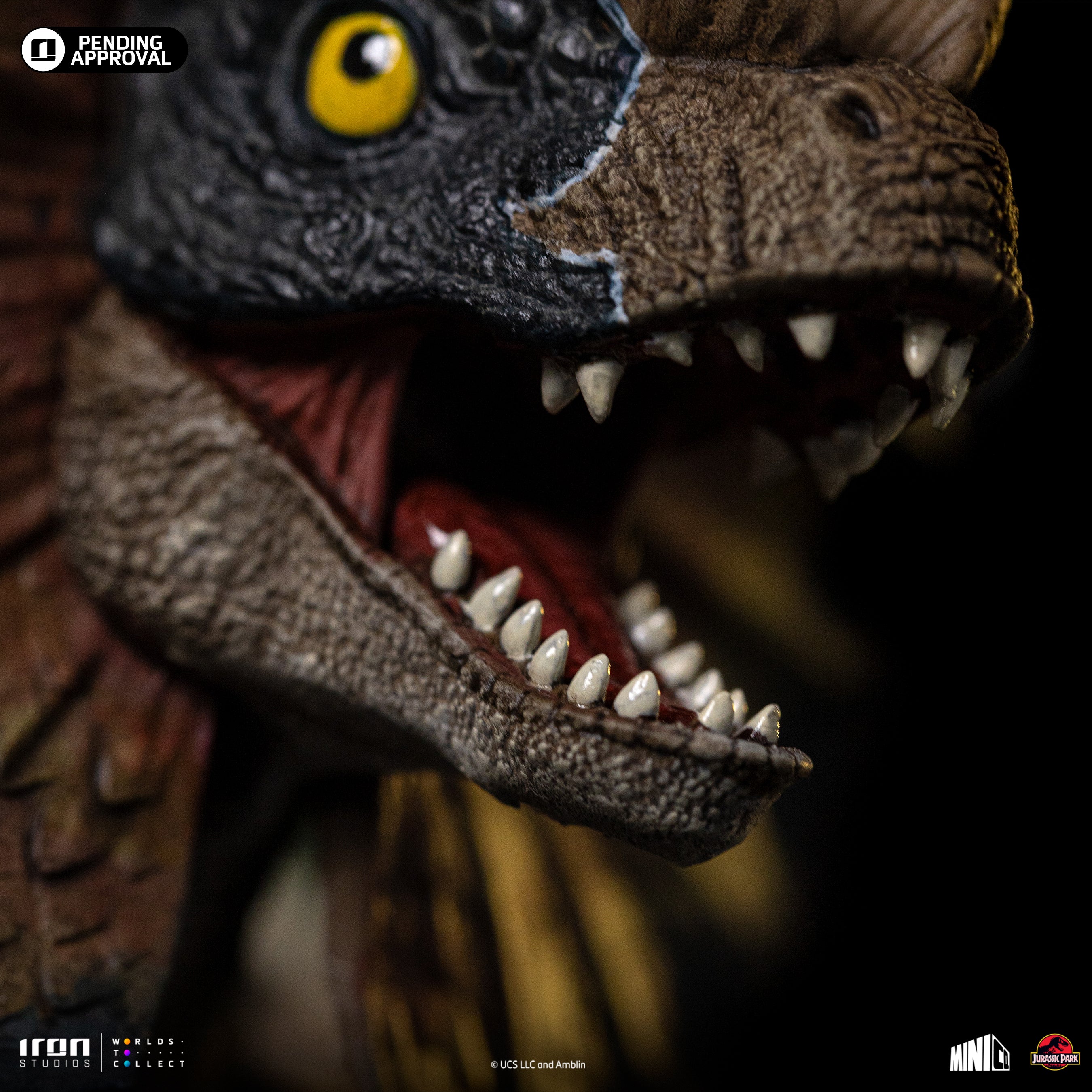 Iron Studios Limited Edition Jurassic Park Miniature Collectible (MiniCo) Dilophosaurus Figure: Pre-Order for Pending Release Estimated in Q4