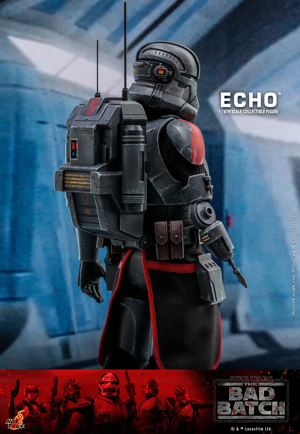 Hot Toys 1/6th Scale Collectible Star Wars The Bad Batch Echo Action Figure
