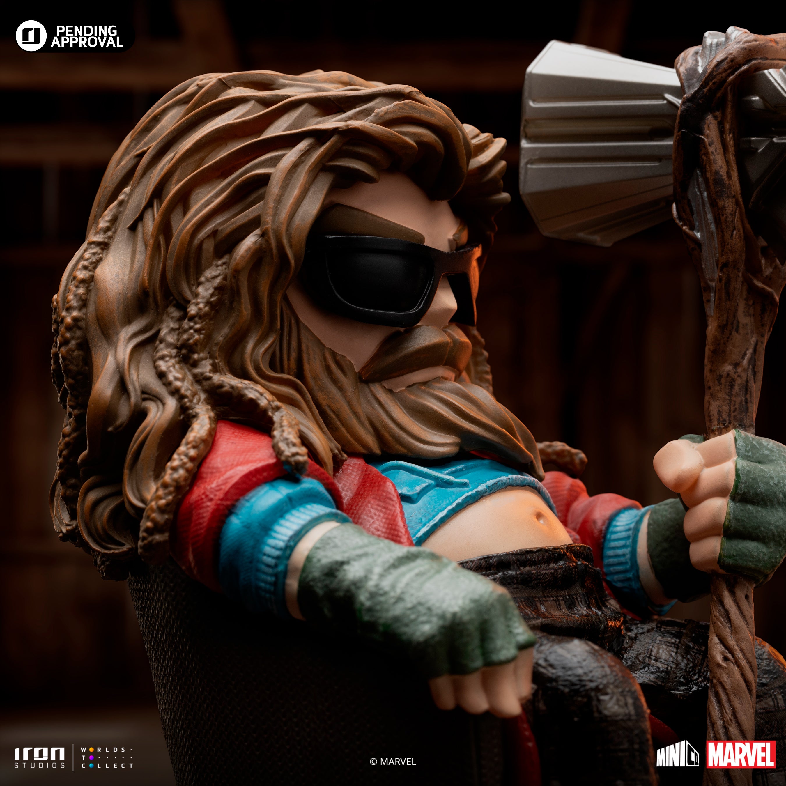 Limited Edition Iron Studios Avengers Infinity Saga Miniature Collectible Statue of Bro Thor