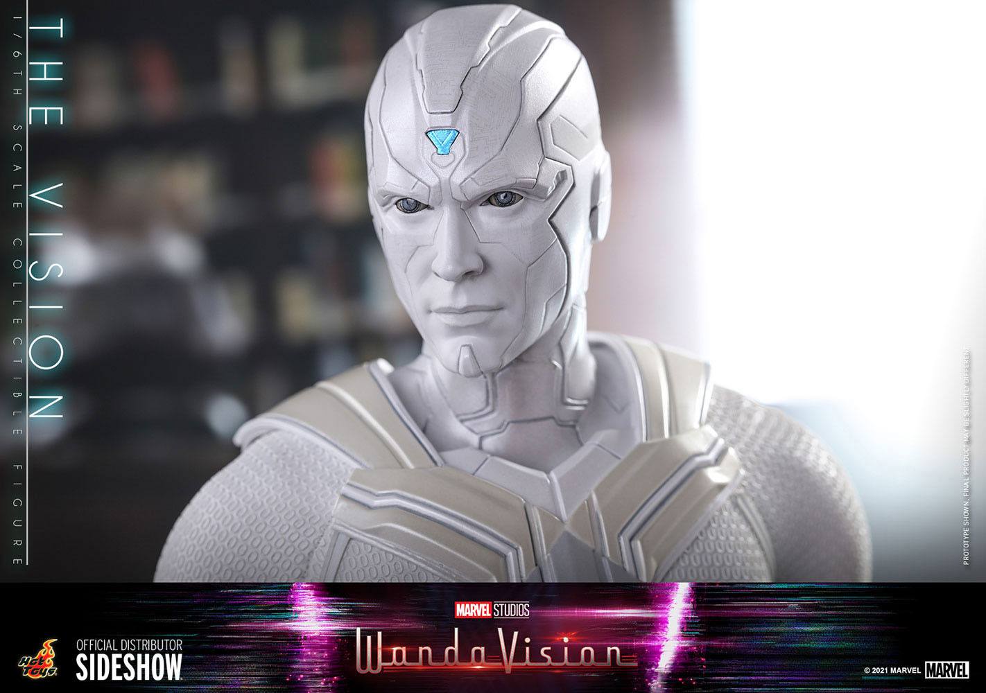 Hot Toys 1/6 Scale WandaVision Action Figure - All - White The Vision