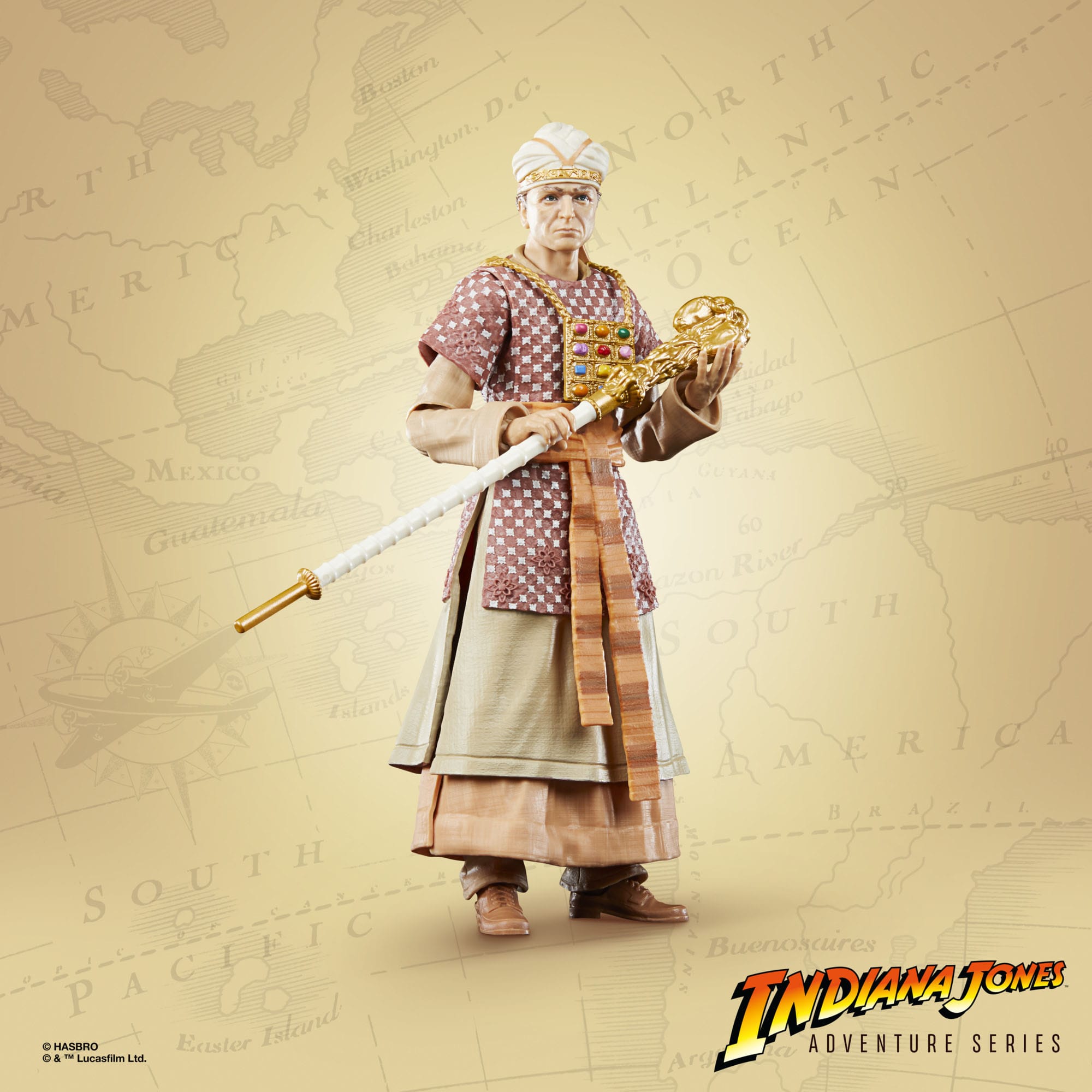 Indiana Jones Adventure Series 6-Inch Ceremonial René Belloq Action Figure