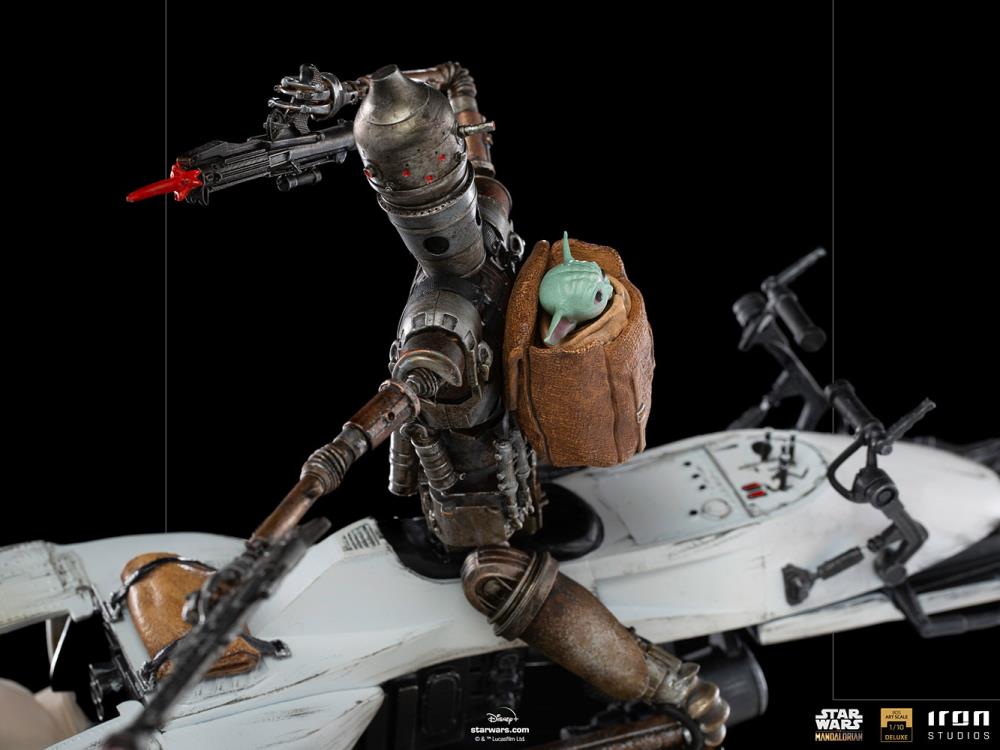 Iron Studios 1/10 Deluxe Limited Edition Statue of IG-11 and The Child from The Mandalorian