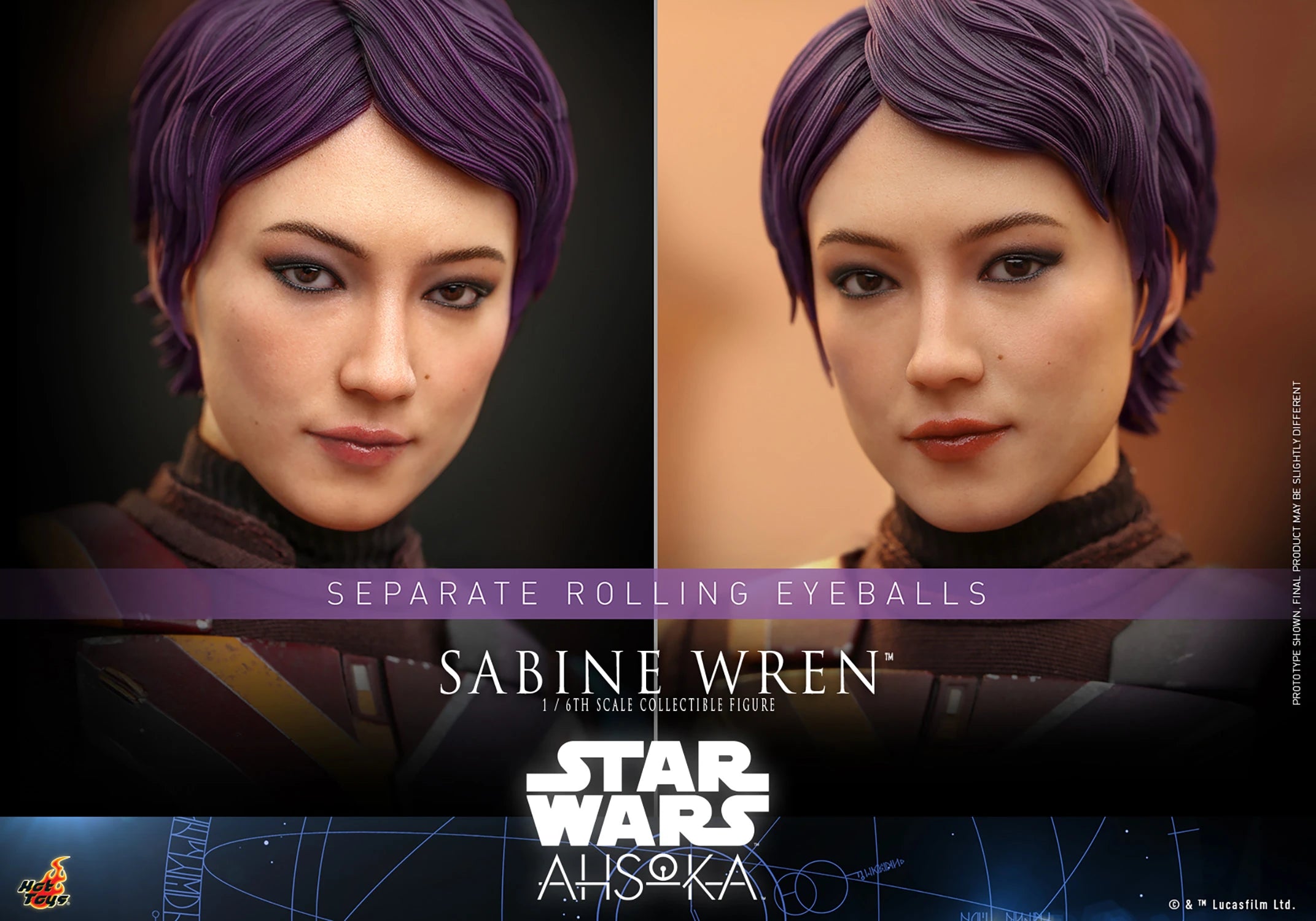 Hot Toys 1/6th Scale Collectible Figure of Sabine Wren from Star Wars Ahsoka Series