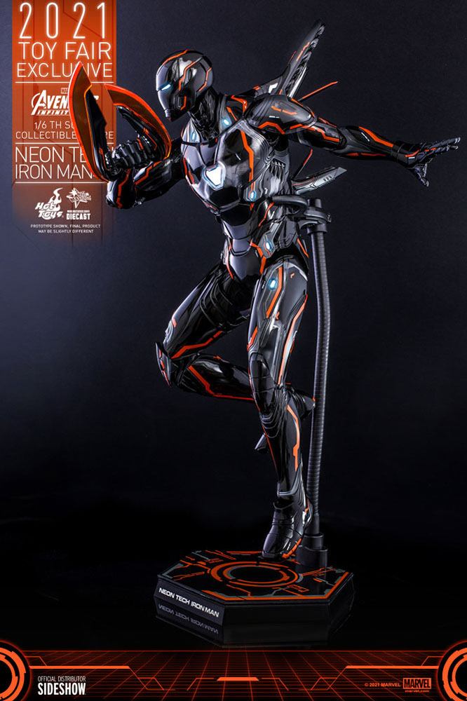 Hot Toys 1/6 Scale Marvel Iron Man Mark 50 Neon Tech Orange Edition