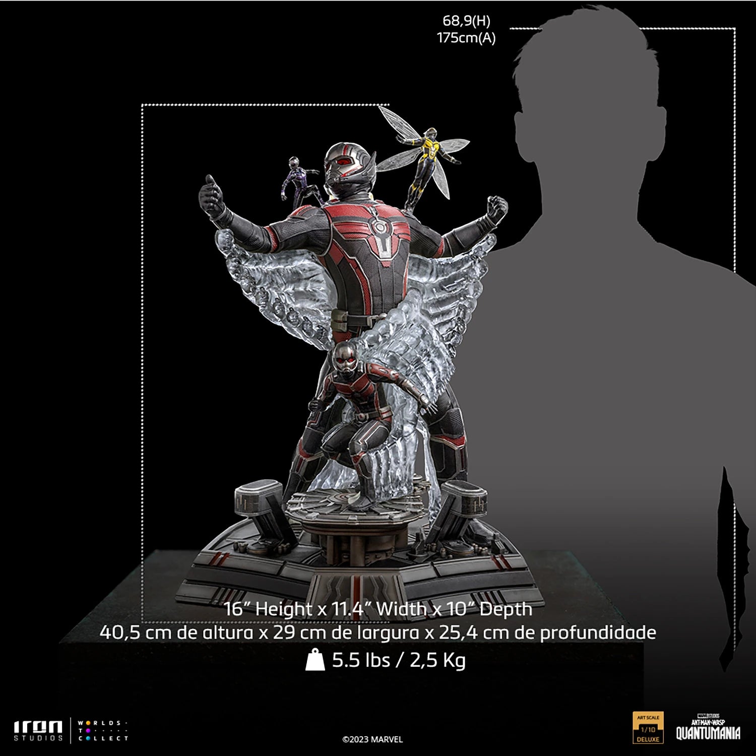 Iron Studios 1/10 Deluxe Art Scale Ant - Man and the Wasp Statue from Quantumania