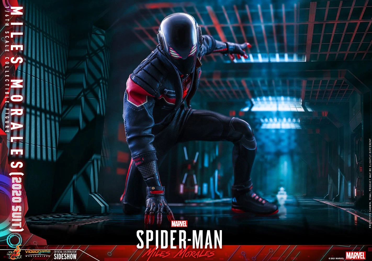 Hot Toys Collectible 1/6th Scale Action Figure of Miles Morales in 2020 Suit from Spider-Man Into the Spider-Verse