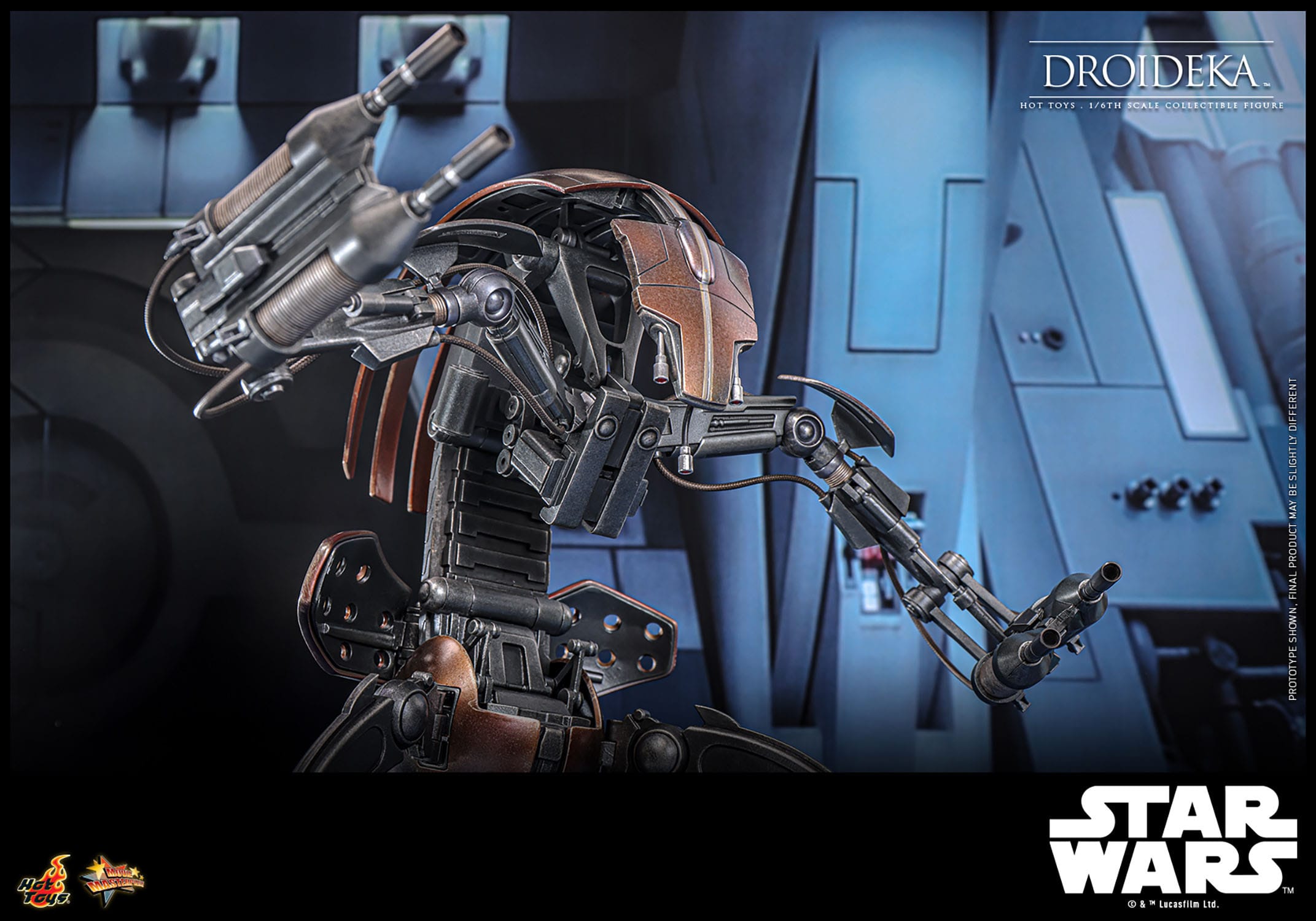 Hot Toys 1/6th Scale Star Wars The Phantom Menace Destructive Droideka Figure