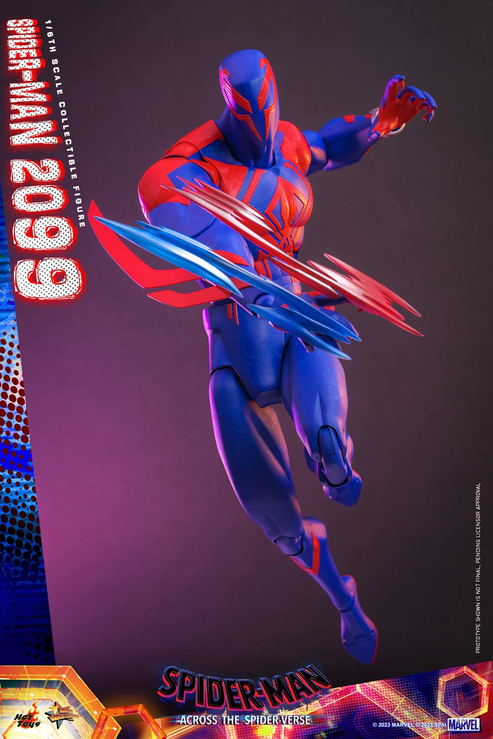 Hot Toys 1/6th Scale Futuristic Spider-Man 2099 Figure from Across The Spider-Verse