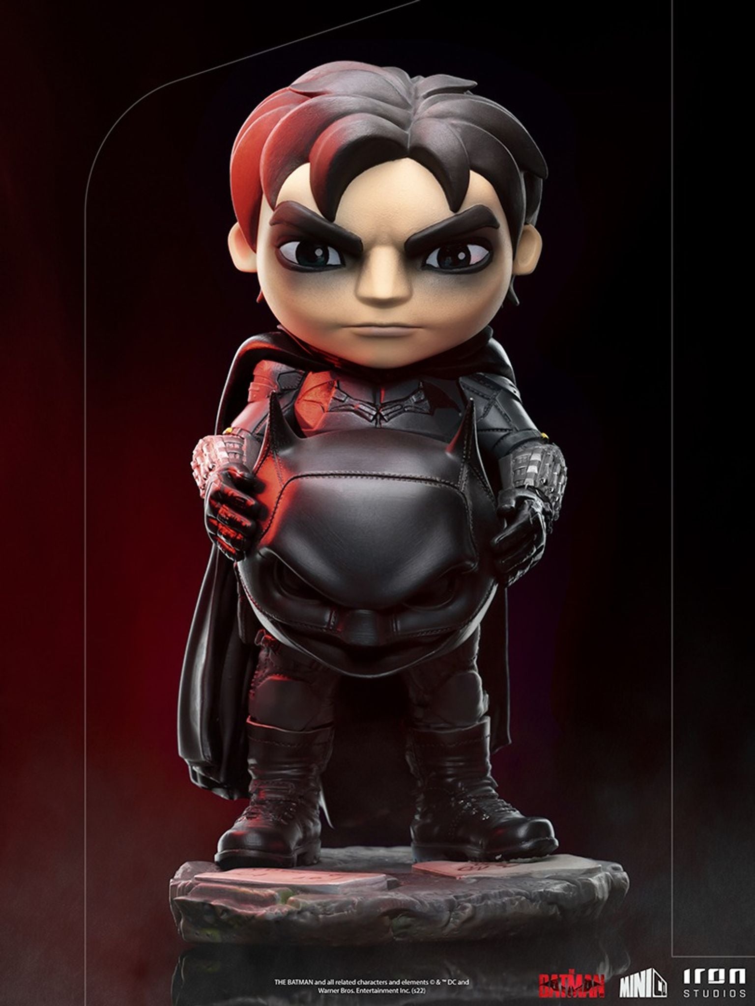 Iron Studios Collectible The Batman MiniCo Unmasked Batman Statue Inspired by the 2022 Movie