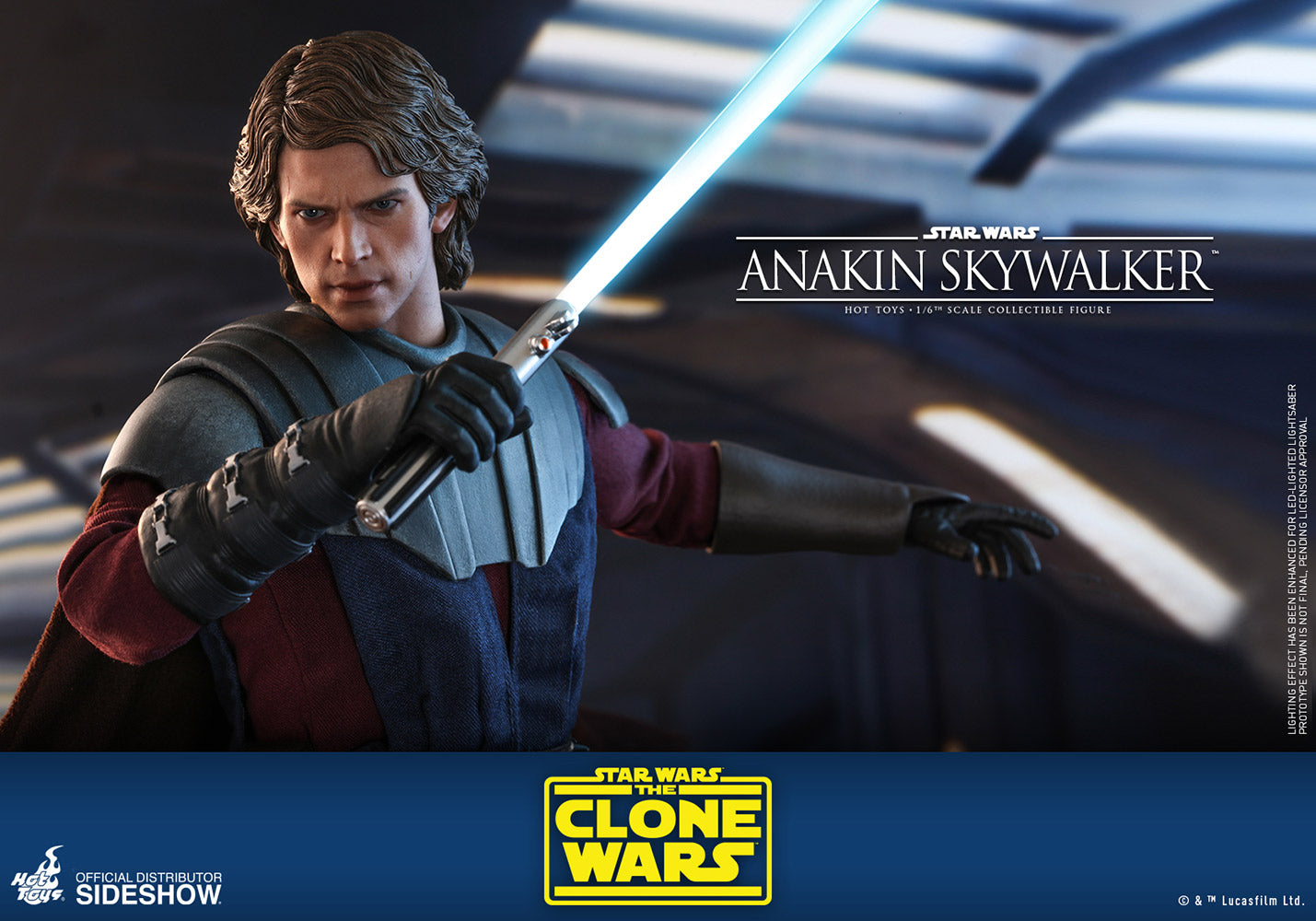 Hot Toys 1/6 Scale Star Wars The Clone Wars Anakin Skywalker Action Figure