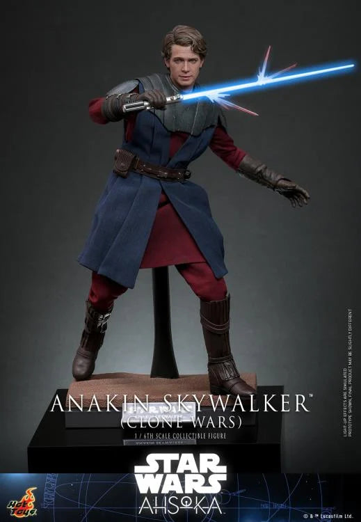 Hot Toys 1/6 Scale Clone Wars Era Anakin Skywalker Collectible Figure
