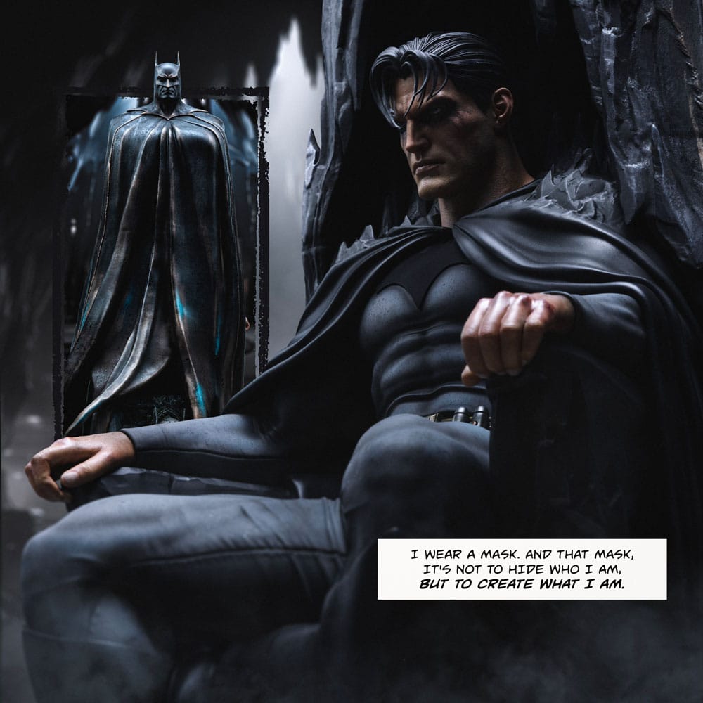 Iron Studios Limited Edition 1/4 Scale Collectible Statue of DC Comics Legacy Replica Batman and Bruce Wayne