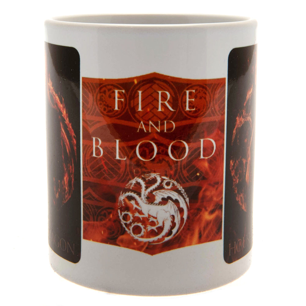 Fire And Blood Themed Ceramic Mug from House Of The Dragon