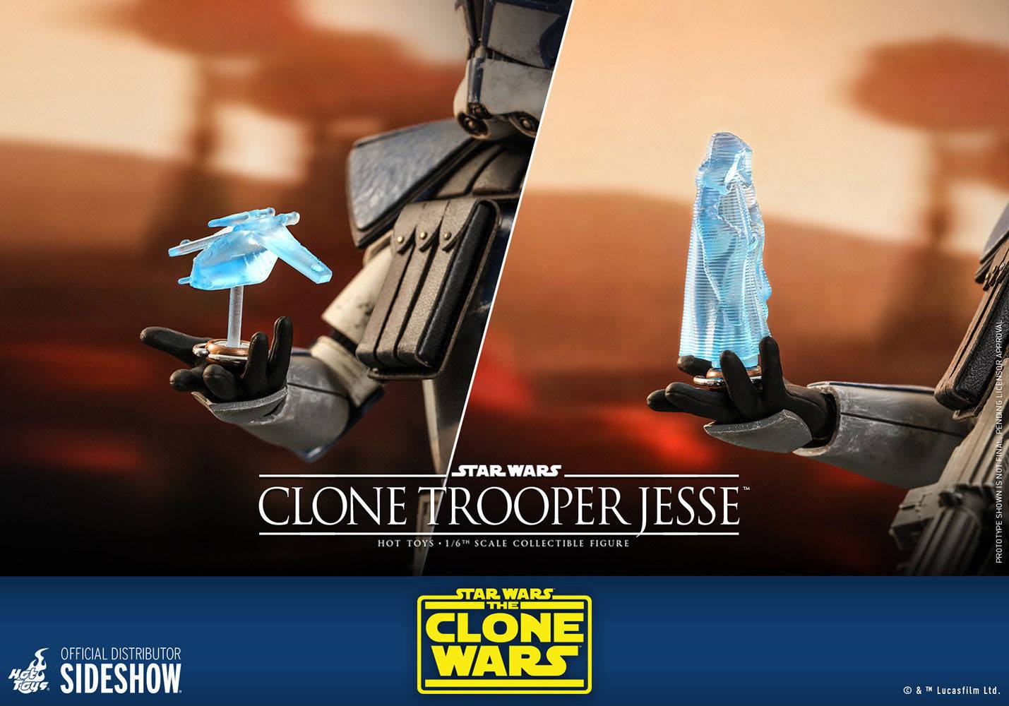 Hot Toys 1/6th Scale Star Wars Clone Wars Clone Trooper Jesse Collectible Figure