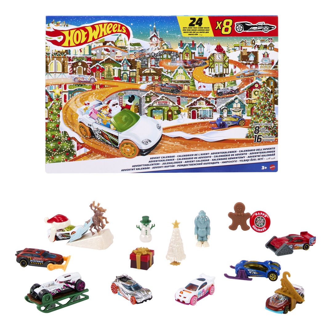 Hot Wheels Brand Christmas Advent Calendar for Holiday Fun