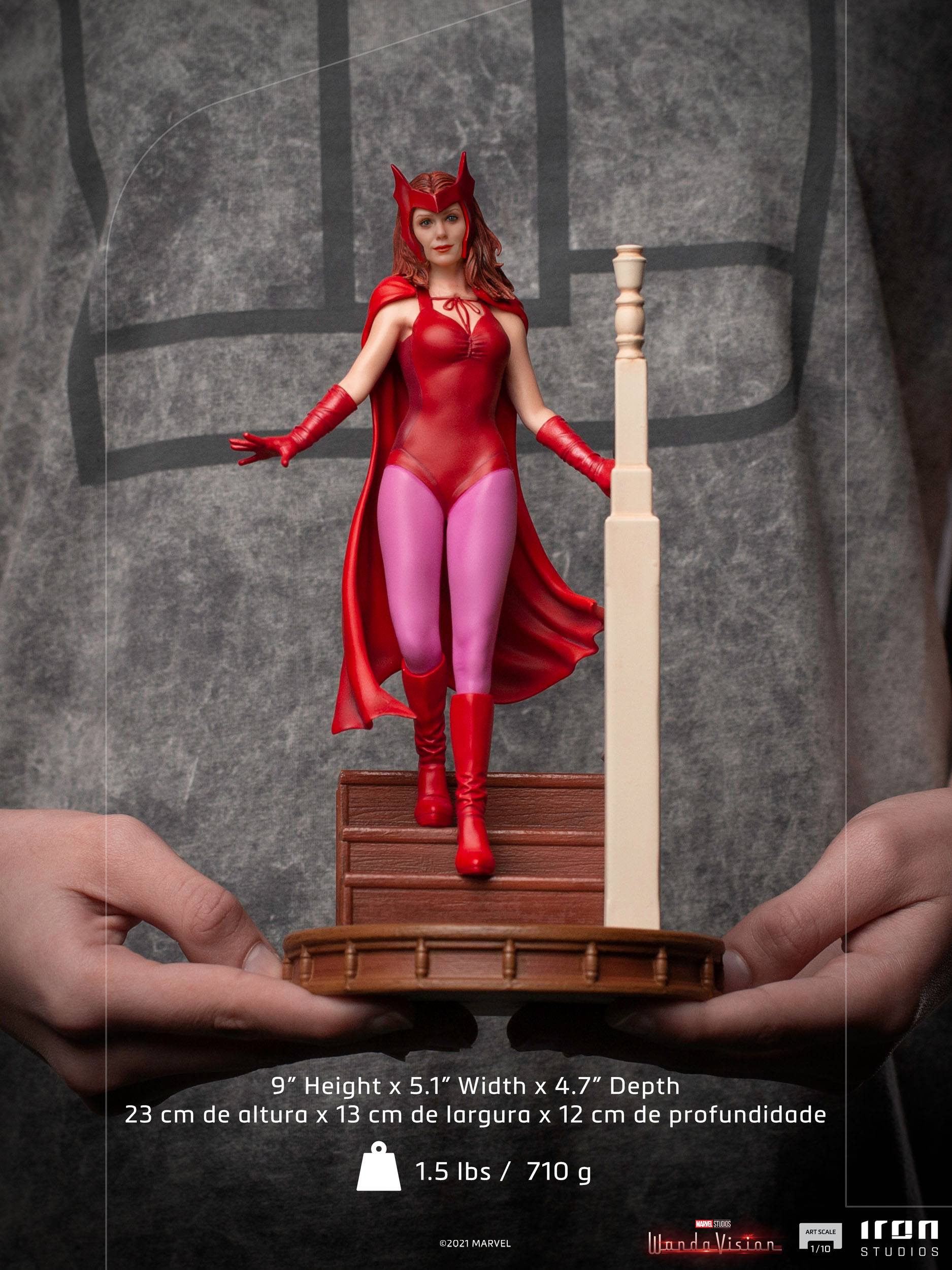 Iron Studios 1/10 Art Scale Collectible Statue of Wanda Maximoff in WandaVision - Halloween Version