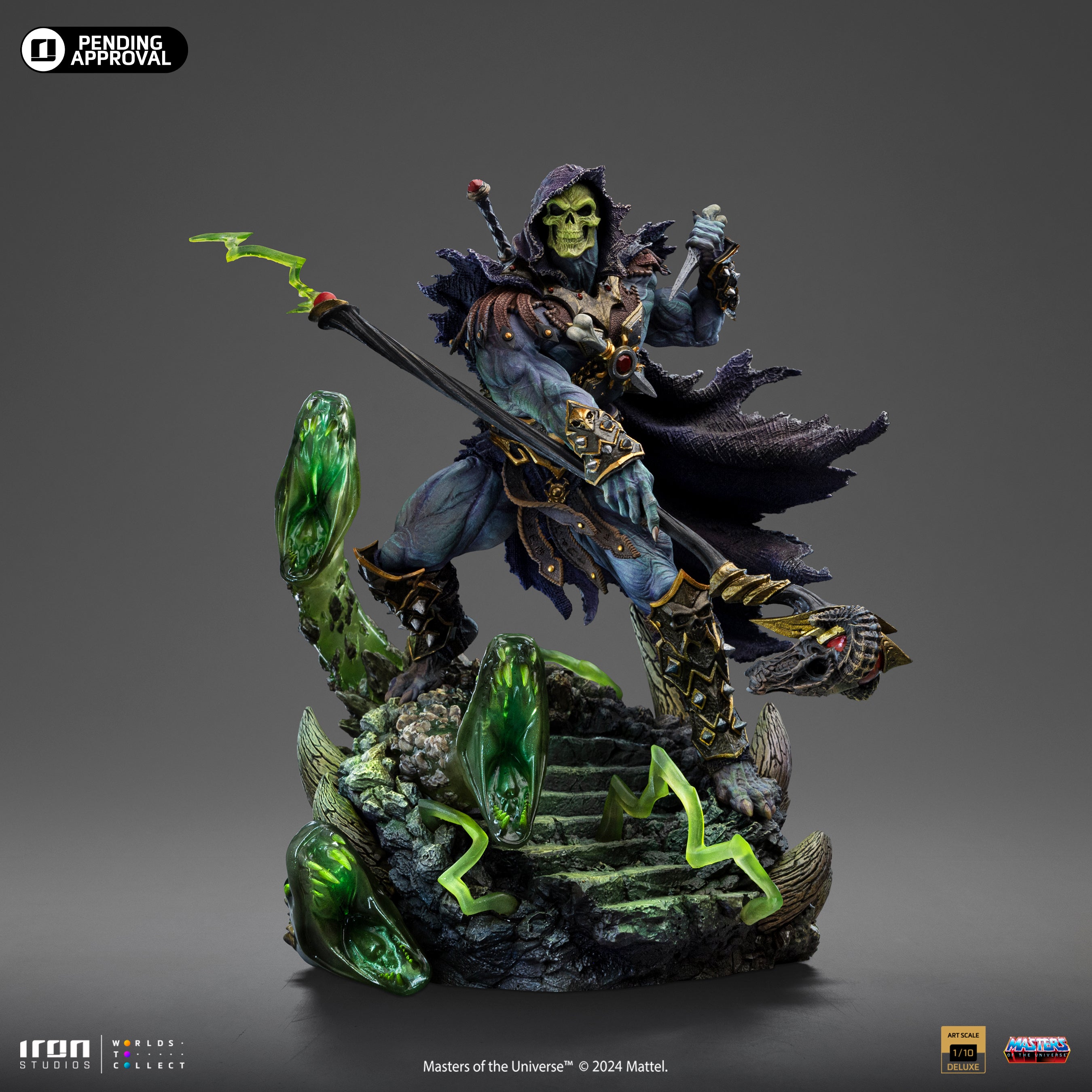 Limited Edition 1/10 Deluxe Art Scale Iron Studios Statue of Skeletor from Masters of the Universe Unleashed