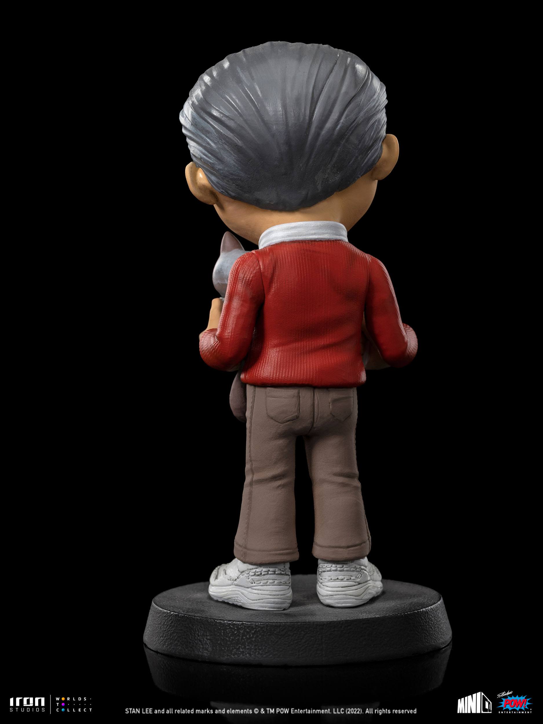 Iron Studios POW! Entertainment MiniCo Collectible Statue Featuring Stan Lee with Grumpy Cat